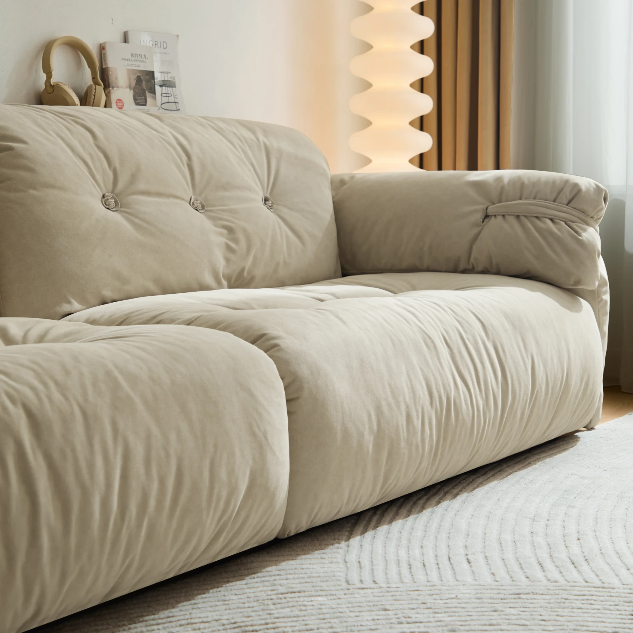 Linspire Serenity 4-Seater Sofa, Sand White