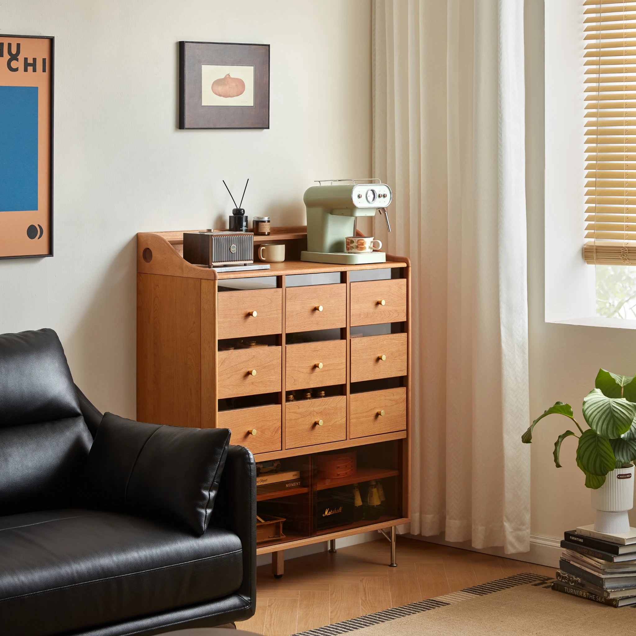 Linspire Railan Chest of 9 Drawers with Cabinets