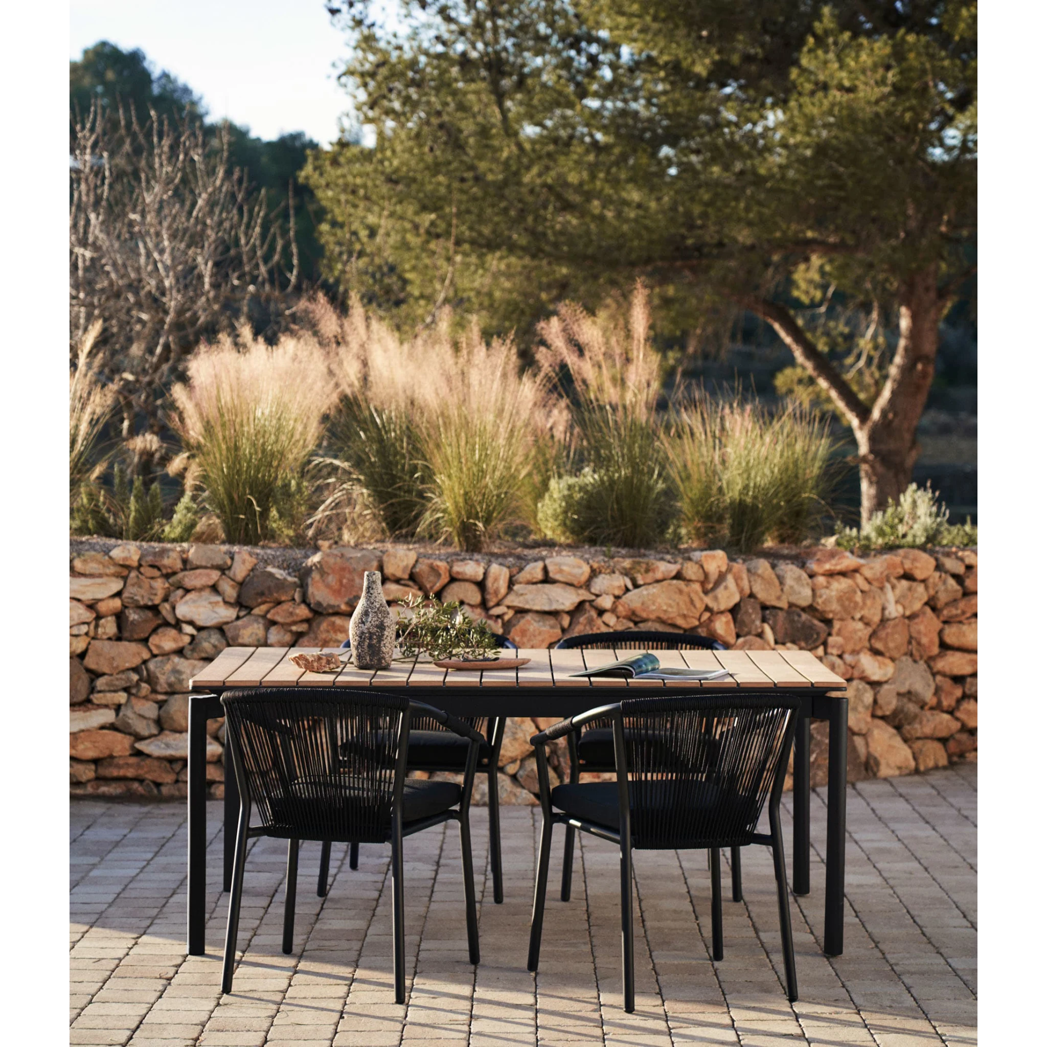 Kave Home Canyelles Extendable Dining Table, 180cm, Black