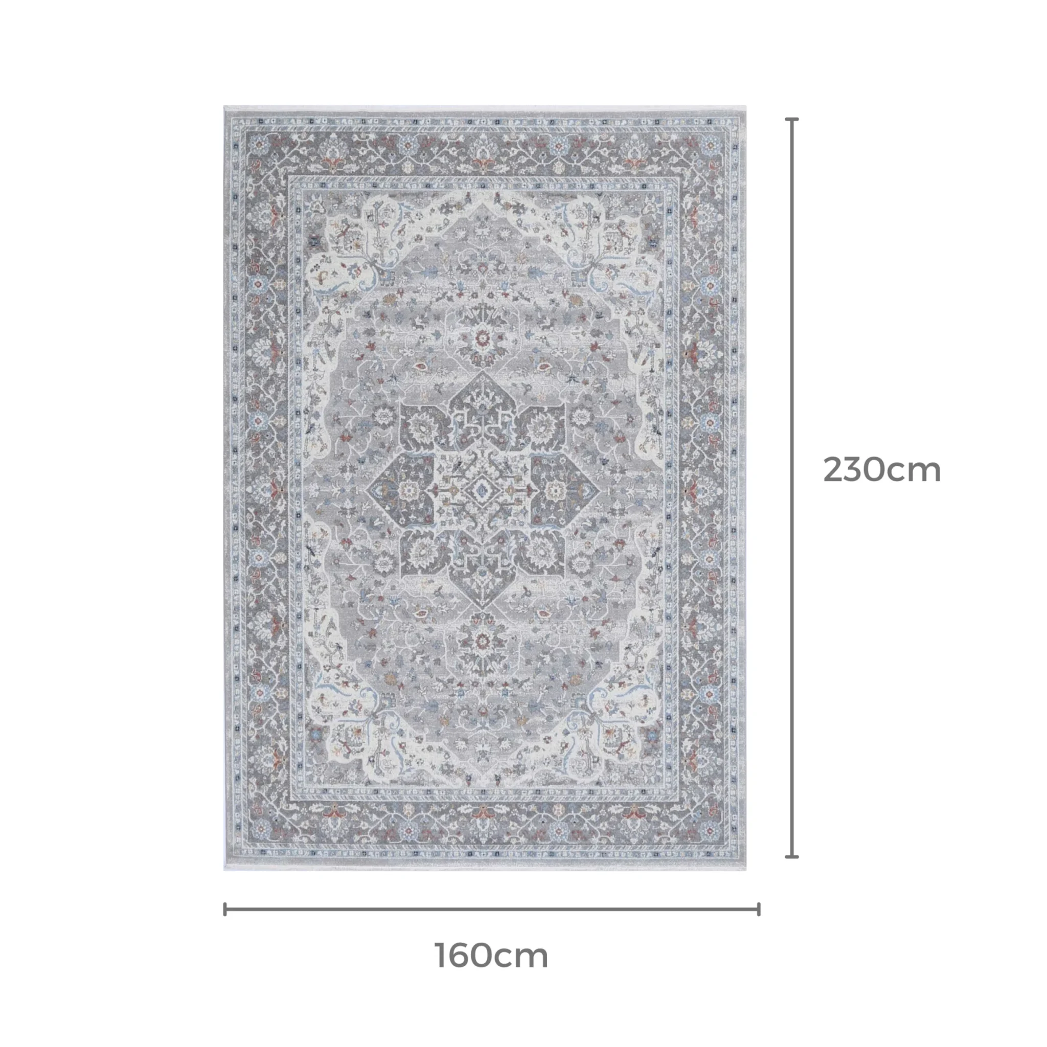 Wild Yarn Seasons Vintage Istanbul Rug, Blue, 160x230cm