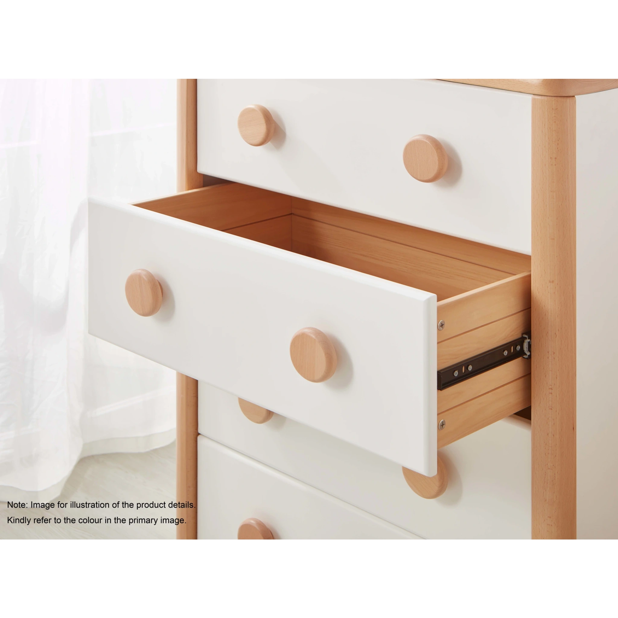 Boori Byron Kids 4 Drawer Chest, Blueberry