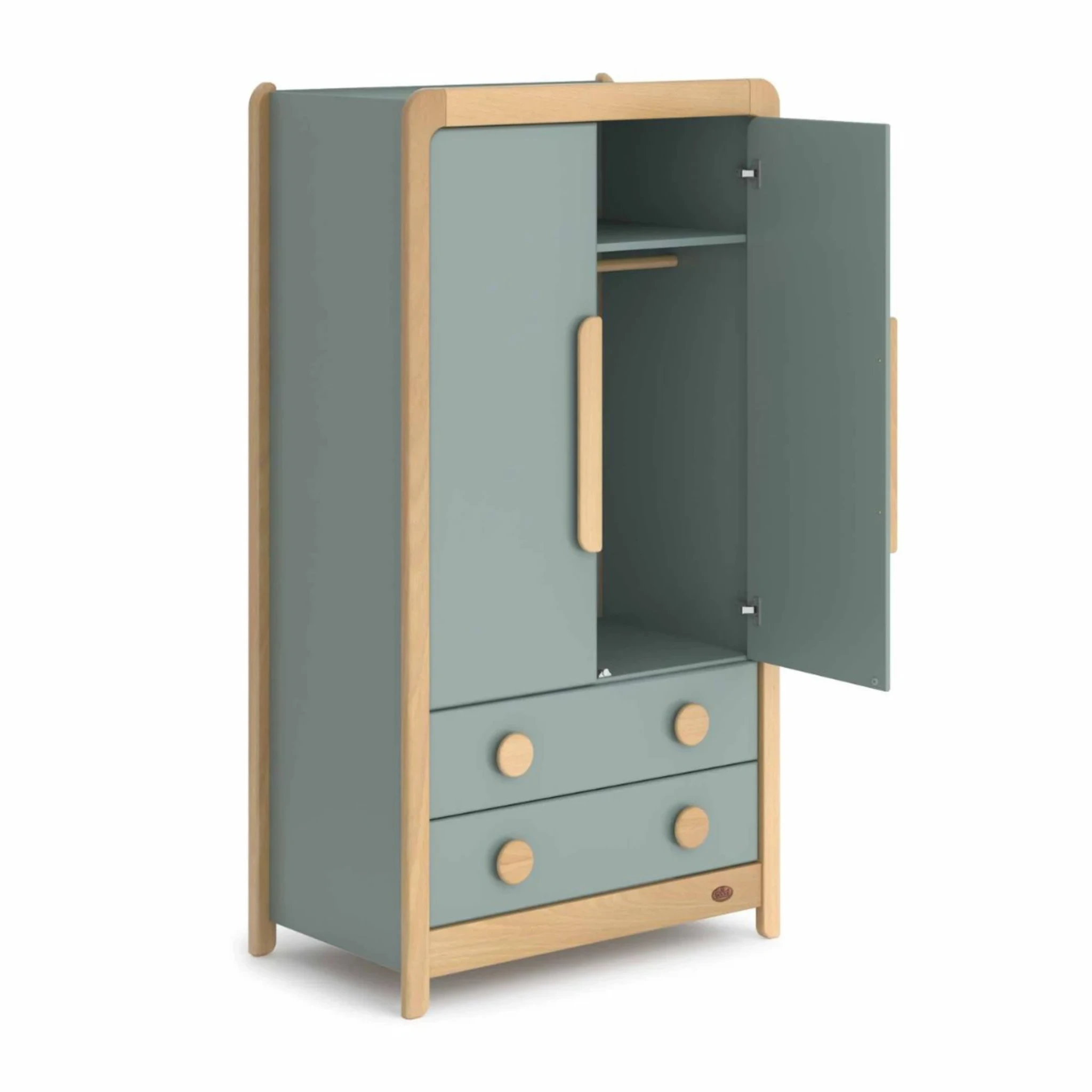 Boori Byron Kids 2 Door wardrobe with 2 drawers, Blueberry