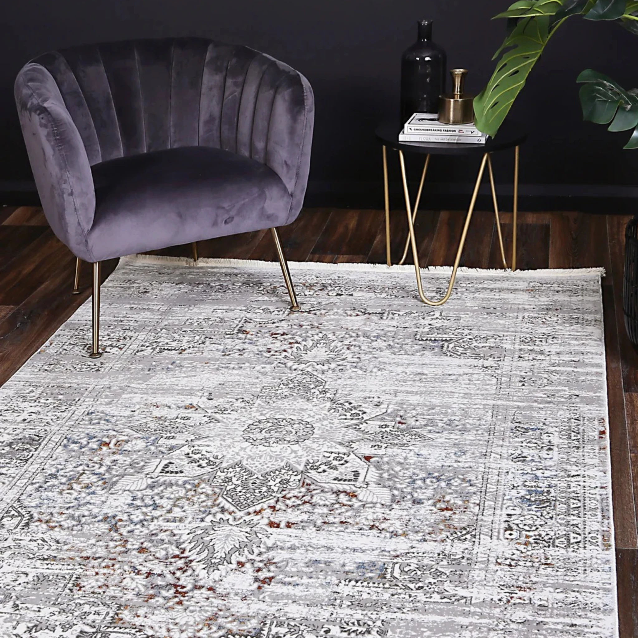 DreamWeaver Odyssey Vintage Rug, Grey Multi, 160x230cm