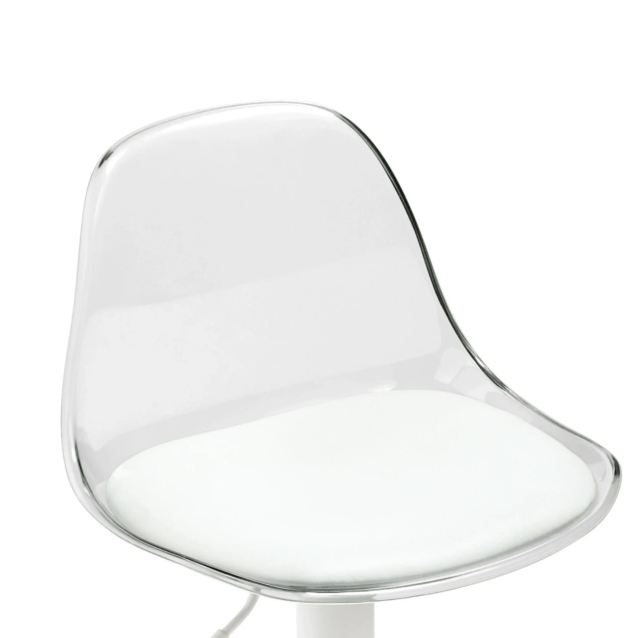 Linspire Perch Height Adjustable Bar Chair, Transparent