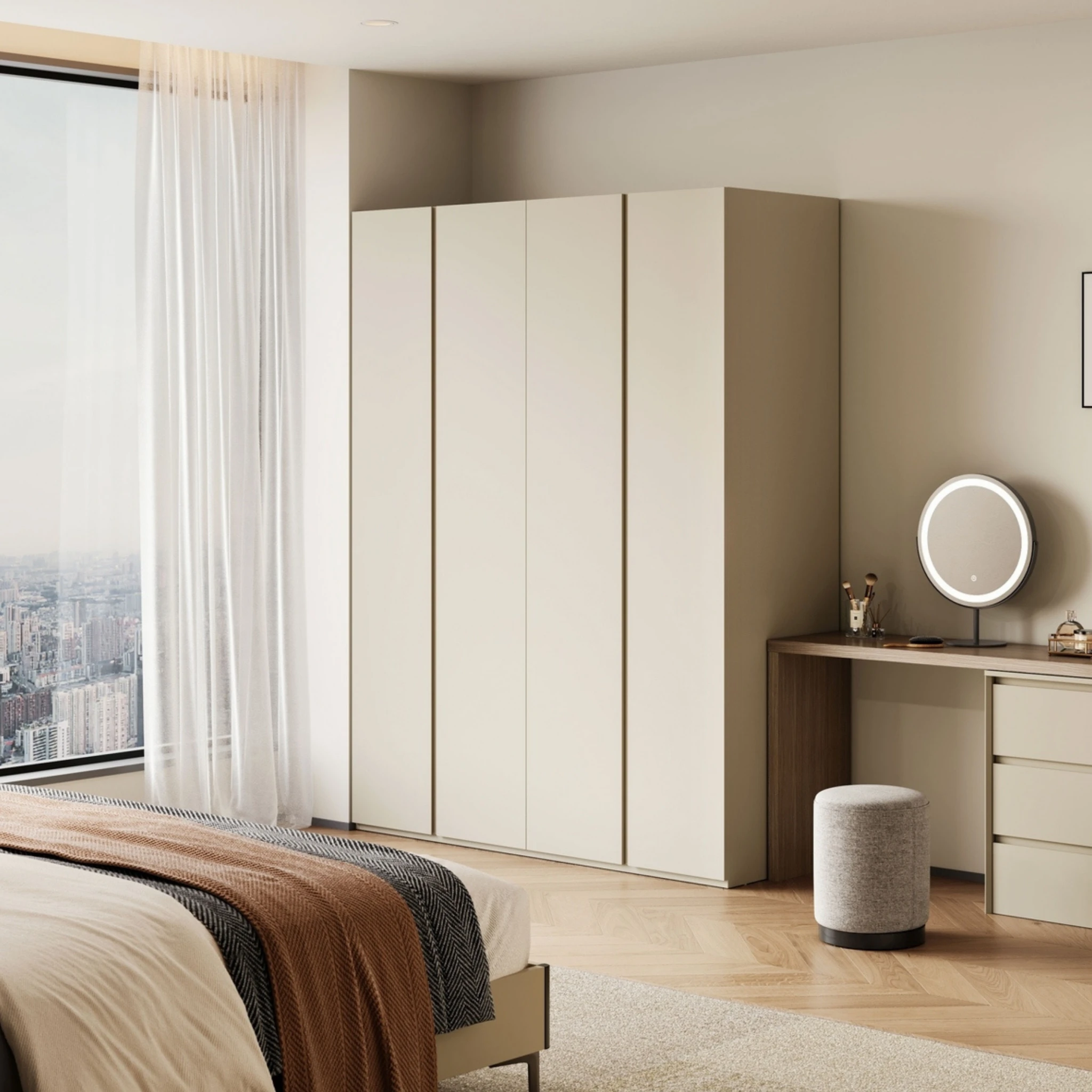 Linspire Vanko 4-Door Wardrobe