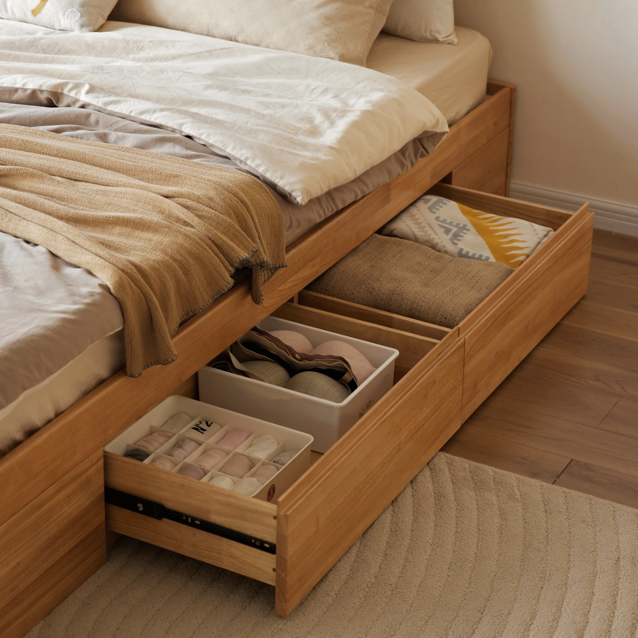 Linspire Yumi Global Super King Bed Base with Underbed Storage