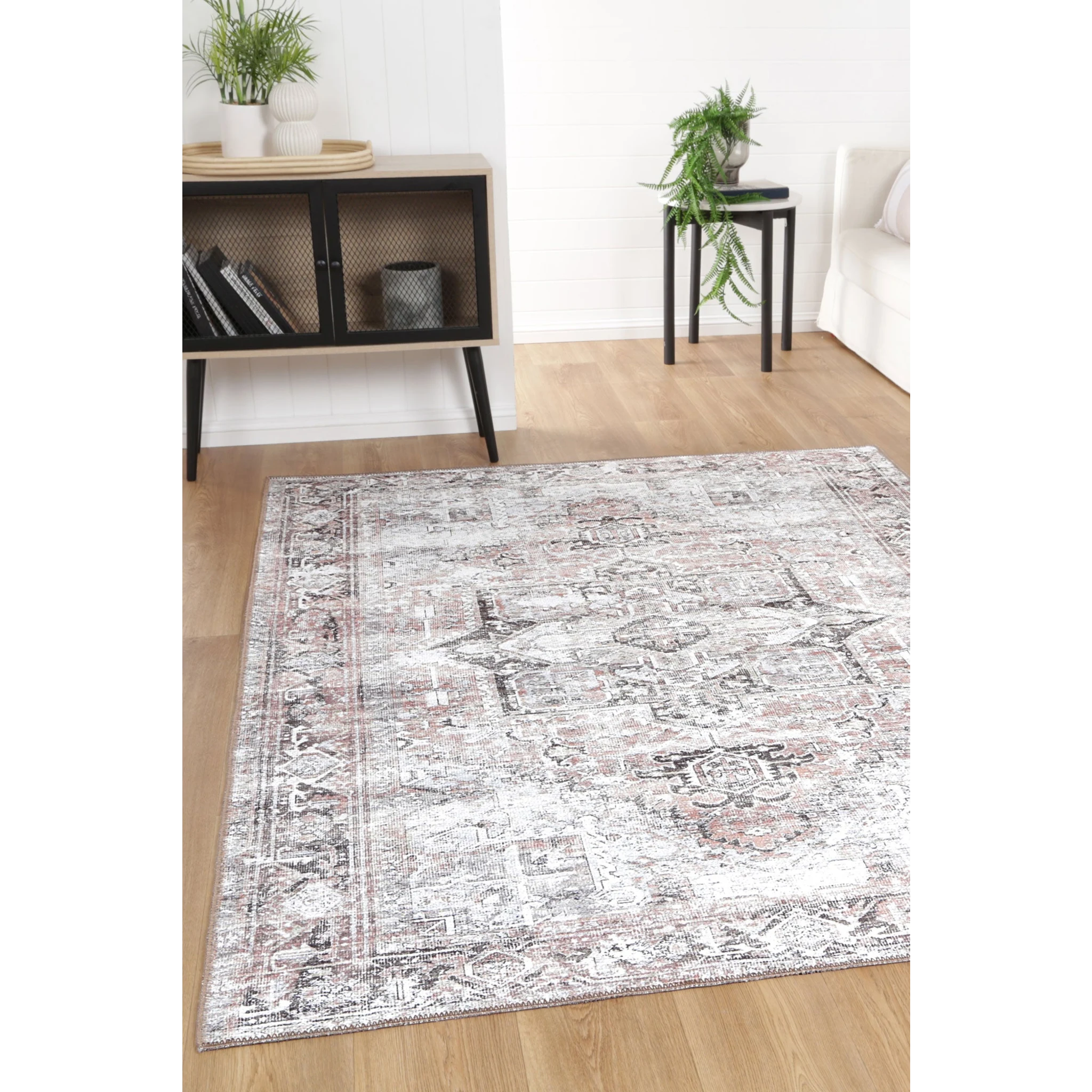 DreamWeaver Homestead Machine Washable Rug, Amelie Terracotta, 160x230cm