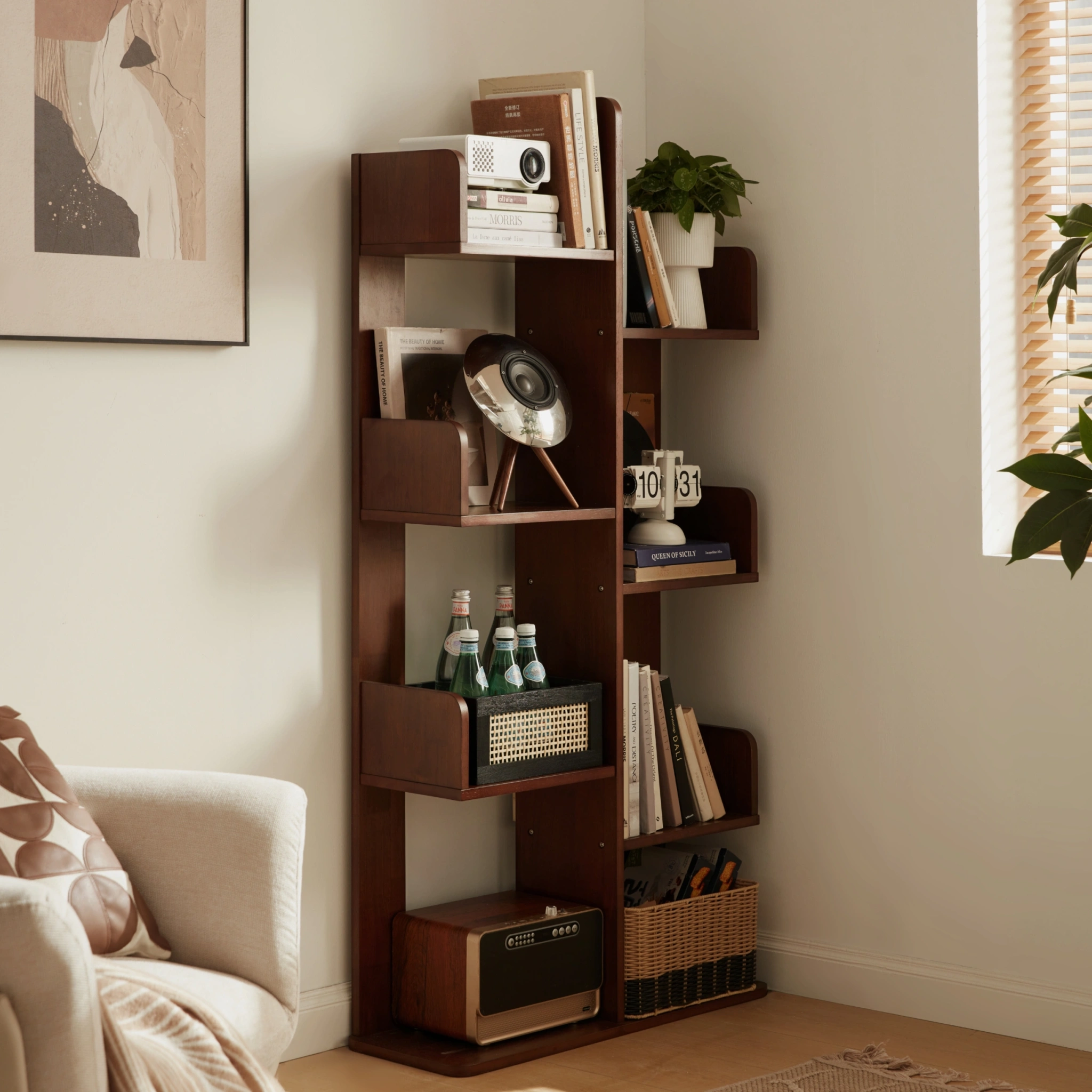 Linspire Matrix Solid Wood Bookshelf, 80cm