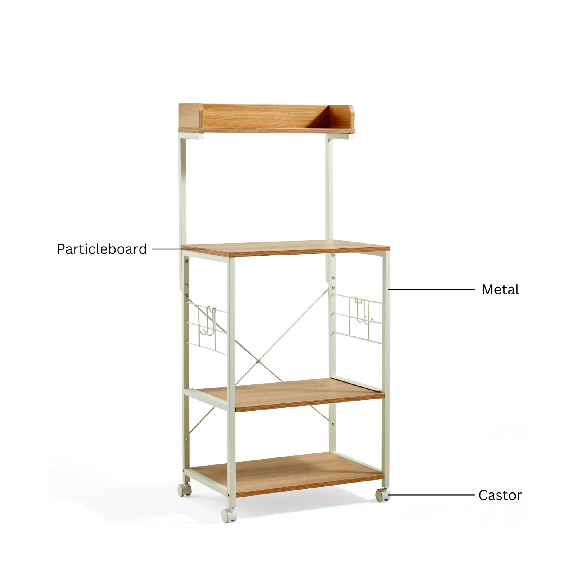Linspire Delta Movable Kitchen Storage Rack
