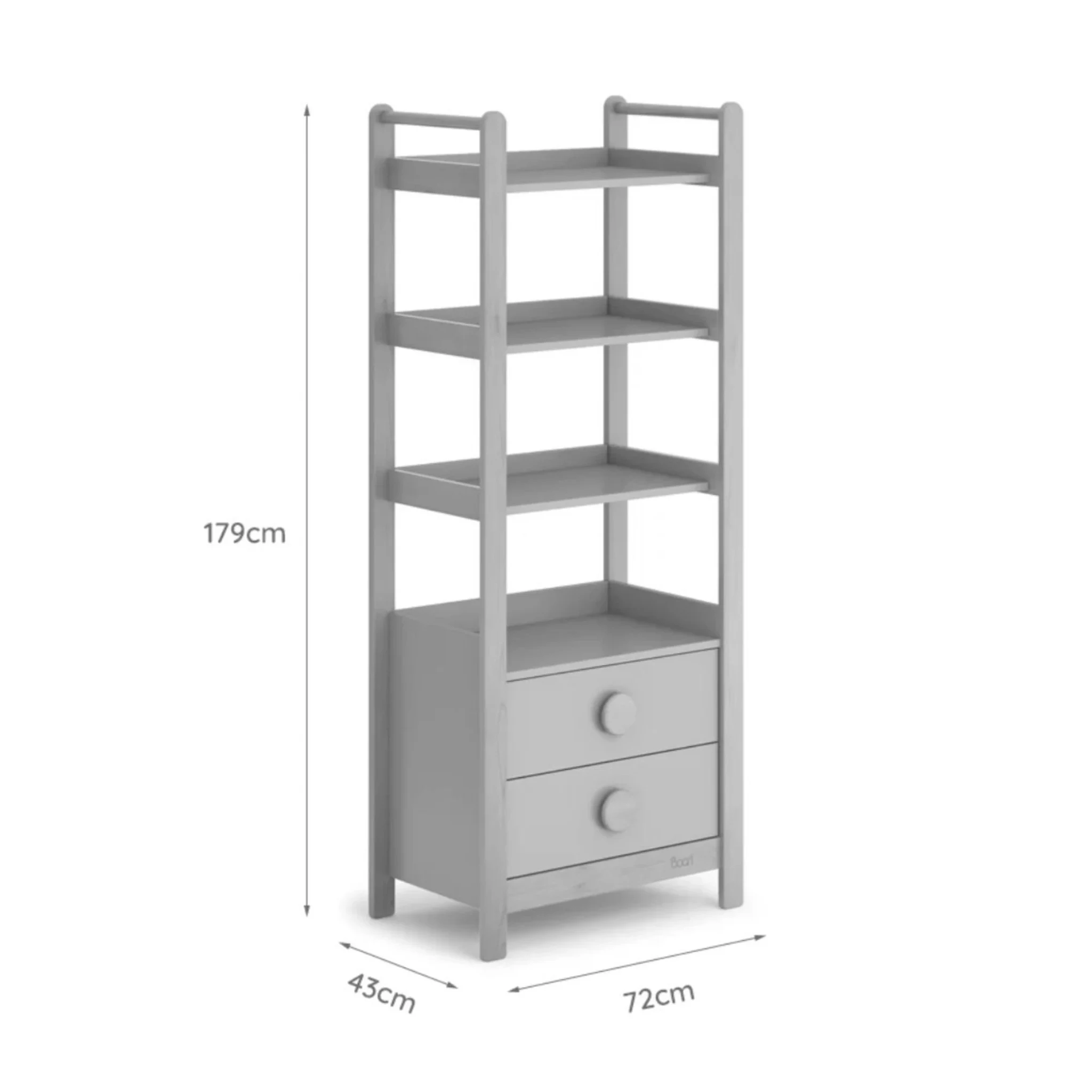 Boori Tidy Kids Storage Bookcase, Blueberry