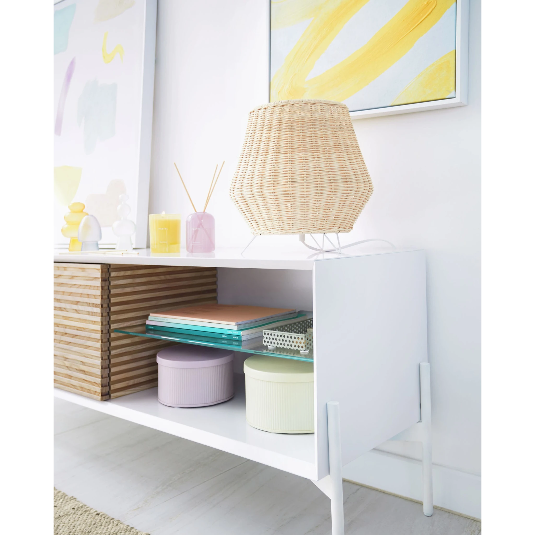 Kave Home Kamaria Rattan Table Lamp