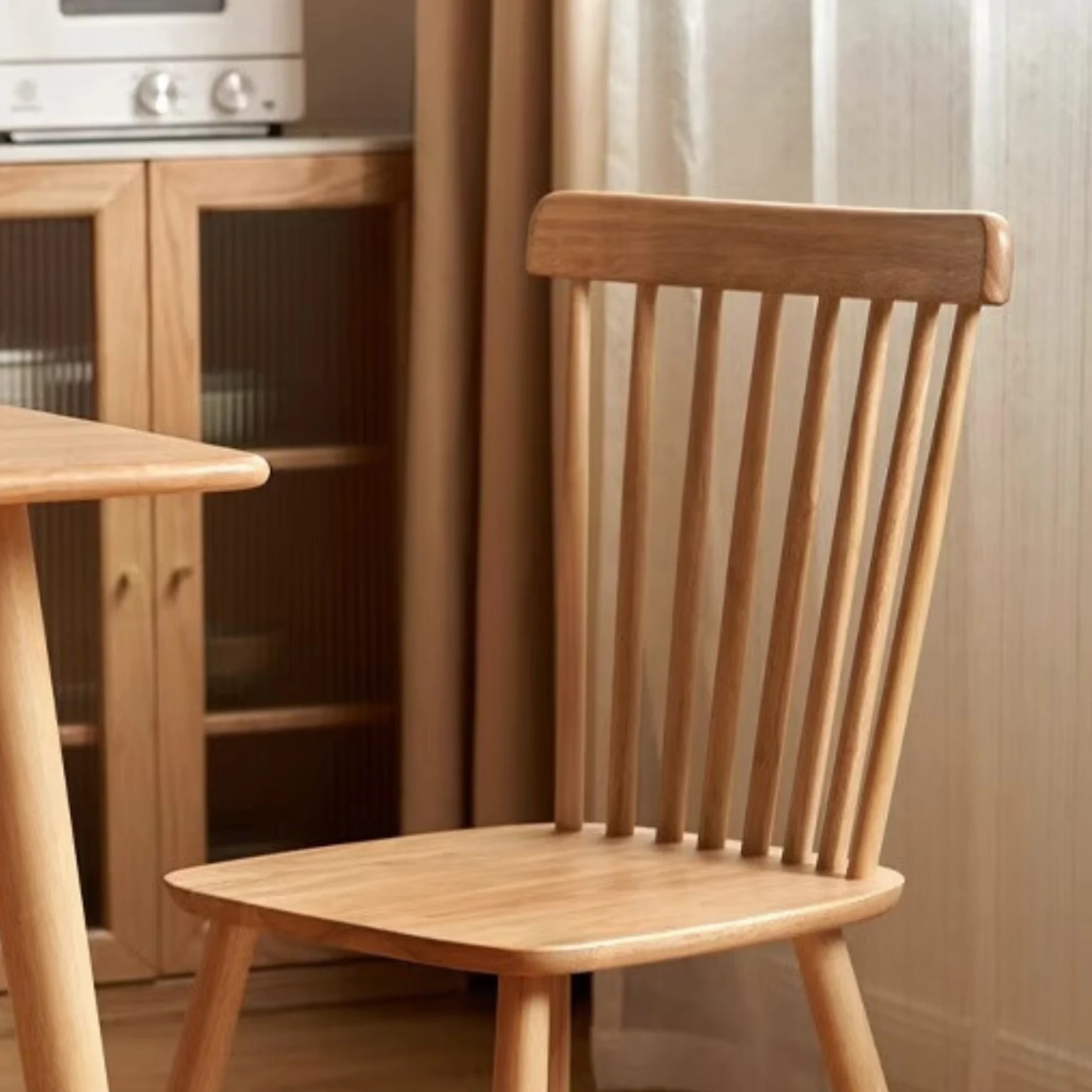 MODE Ton Ironica Dining Chair Replica, Natural Wood, Set of 2