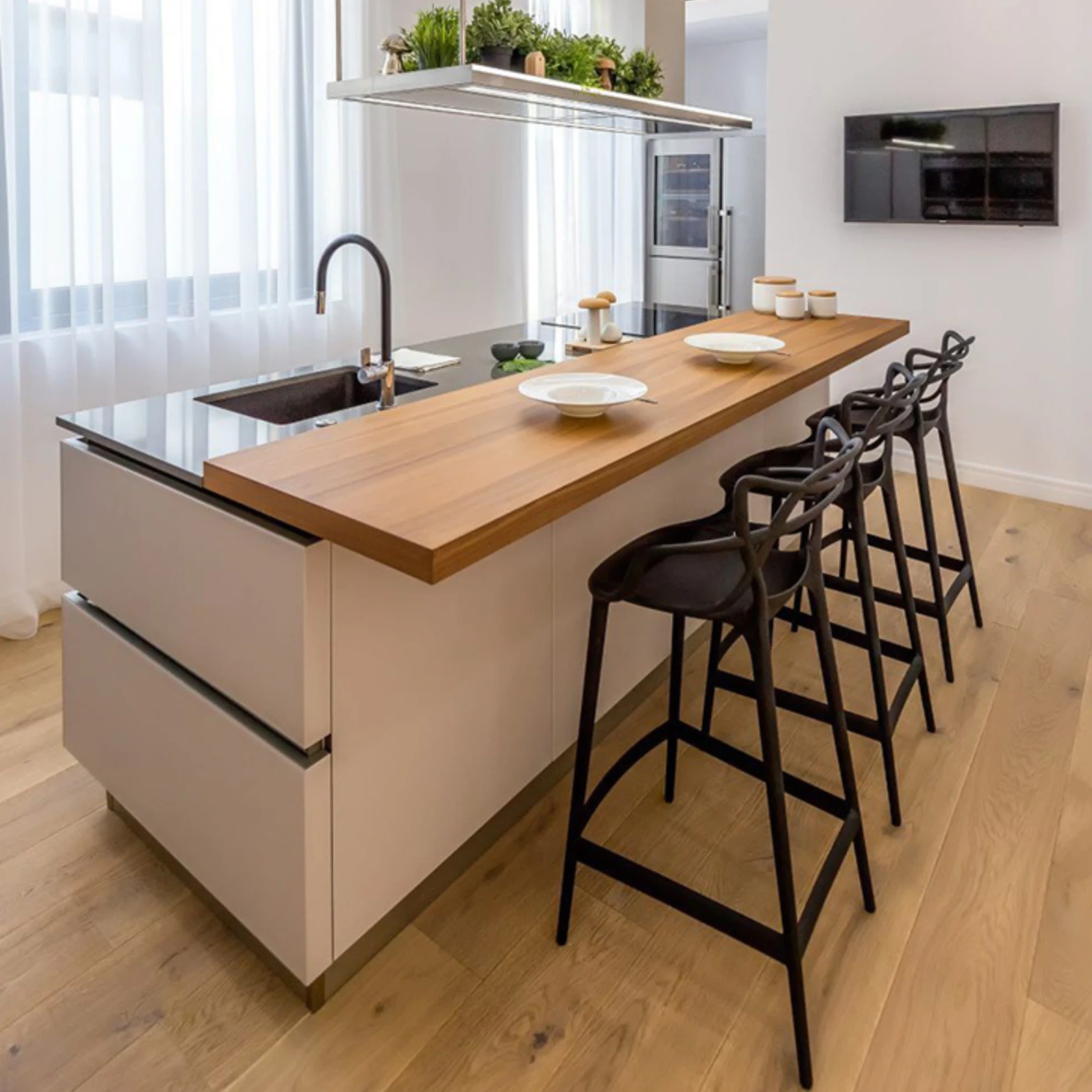 MODE Velo Stackable Stool Replica, Black