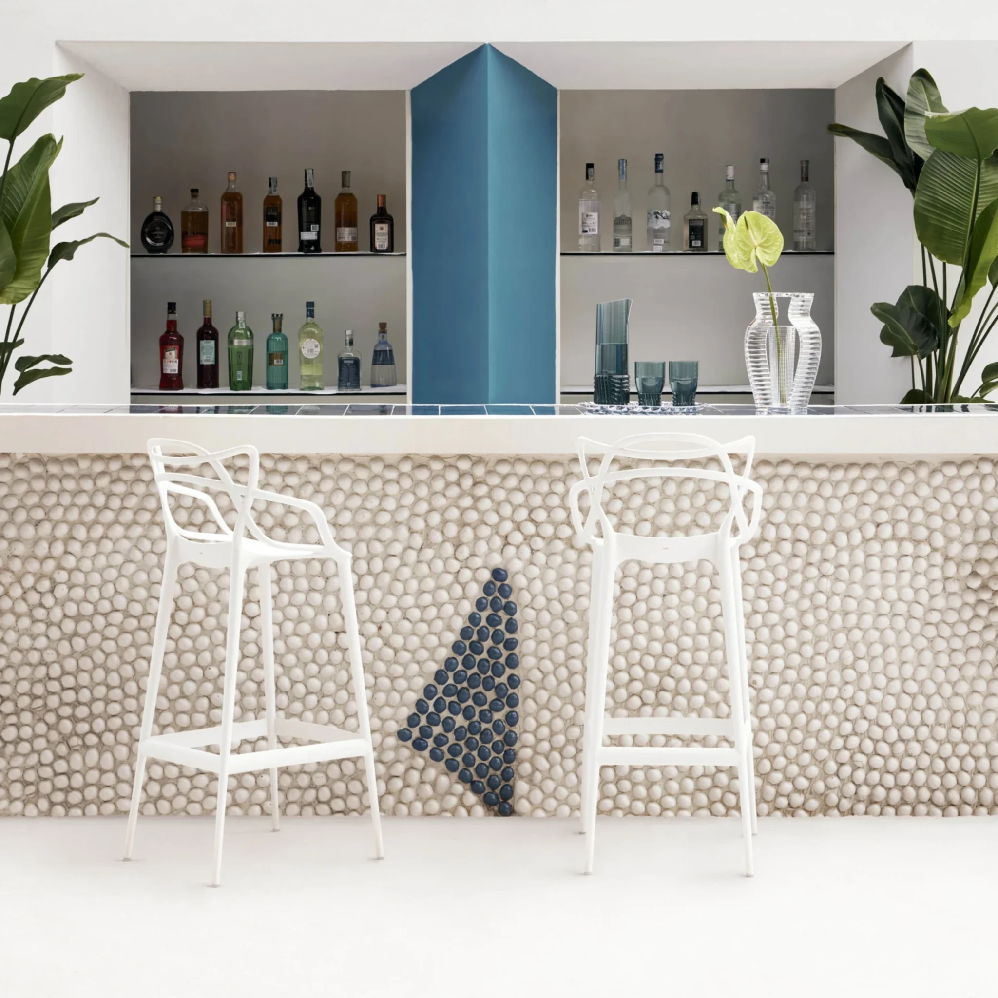 MODE Velo Stackable Stool Replica, White