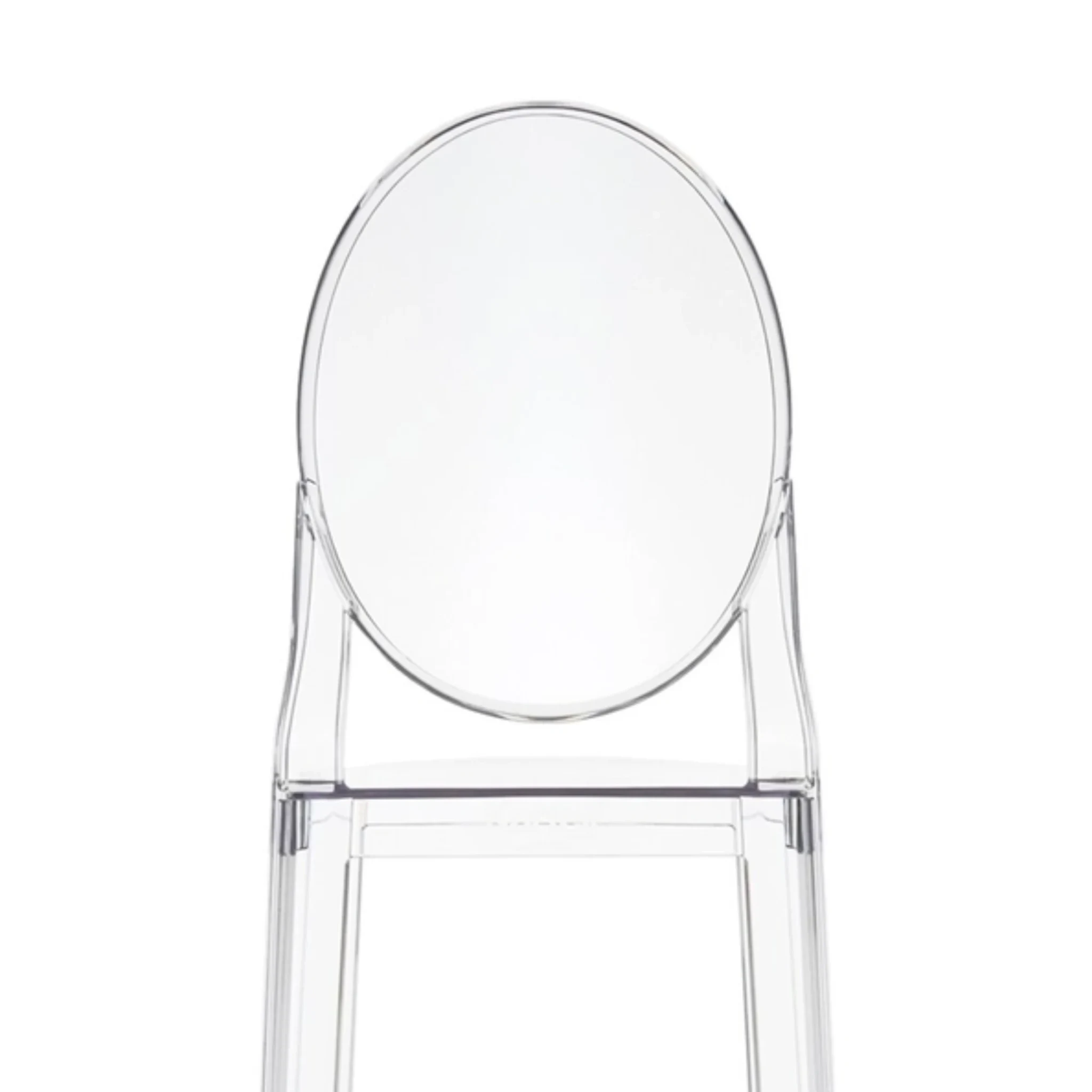 MODE Philippe Starck Victoria Ghost Bar Stool With Back Replica, Set of 2