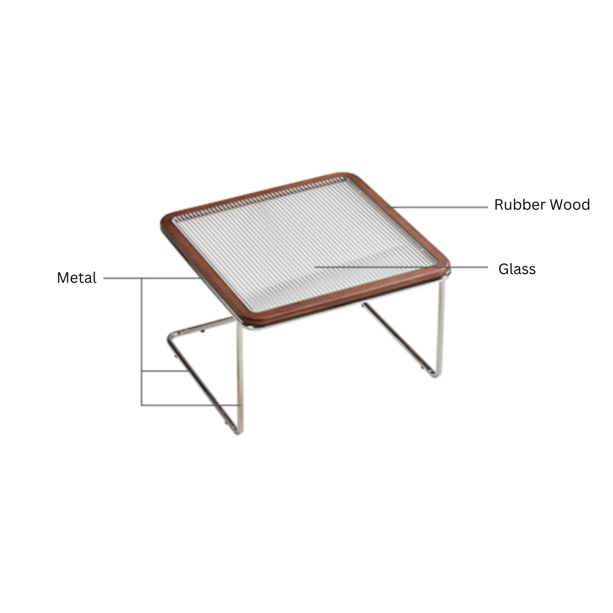 Linspire Ursula Glass Top Coffee Table