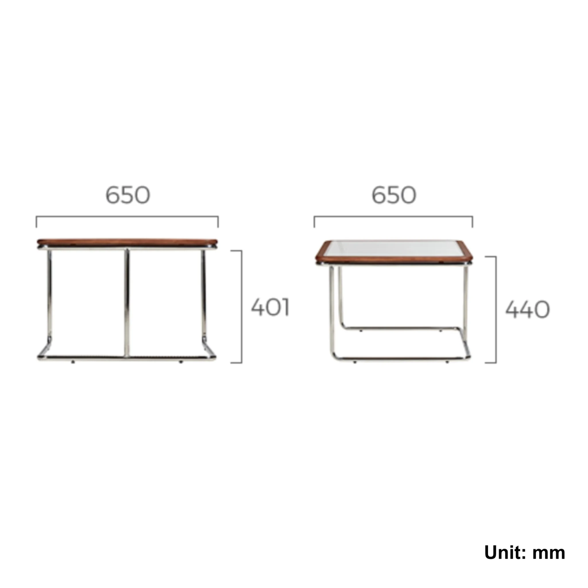 Linspire Ursula Glass Top Coffee Table