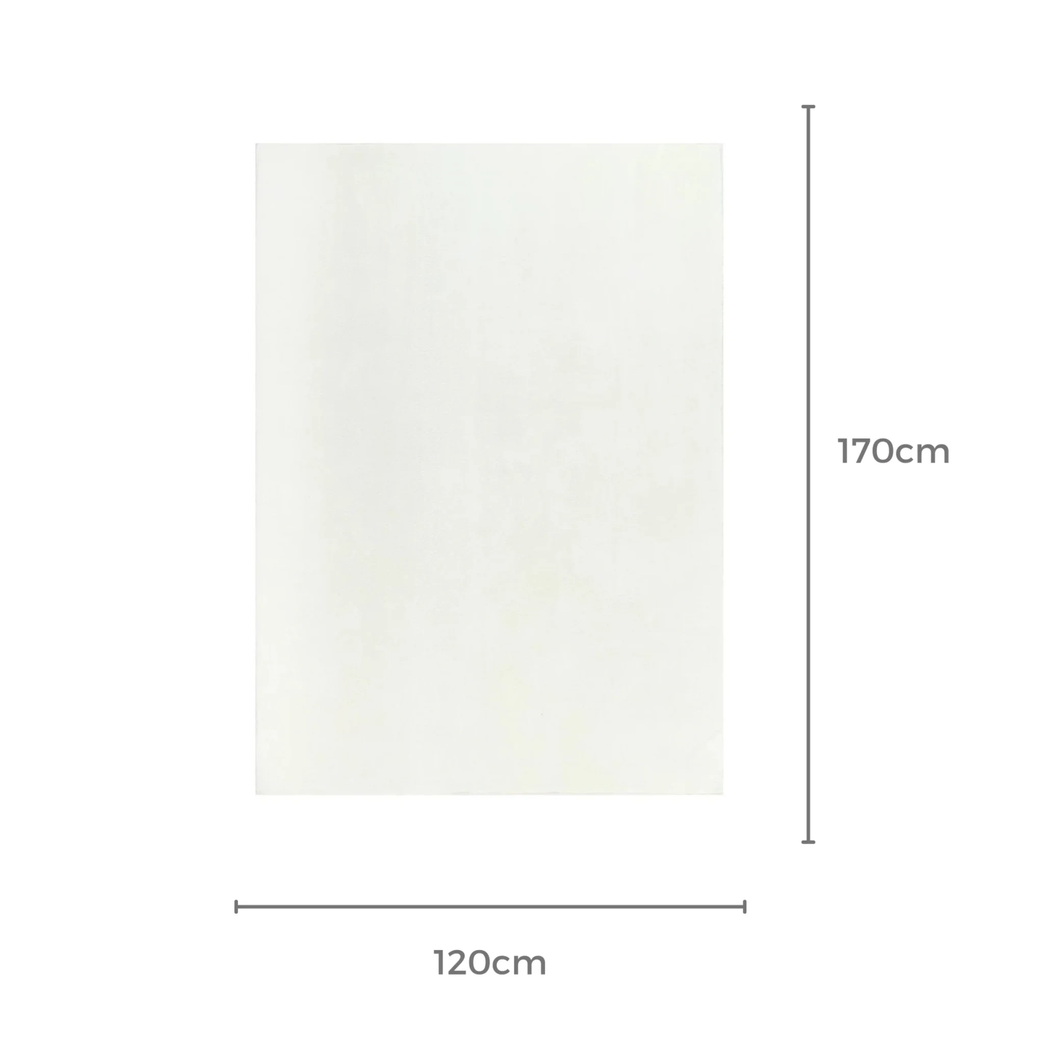 DreamWeaver Oasis Machine Washable Rug, Cream, 120x170cm