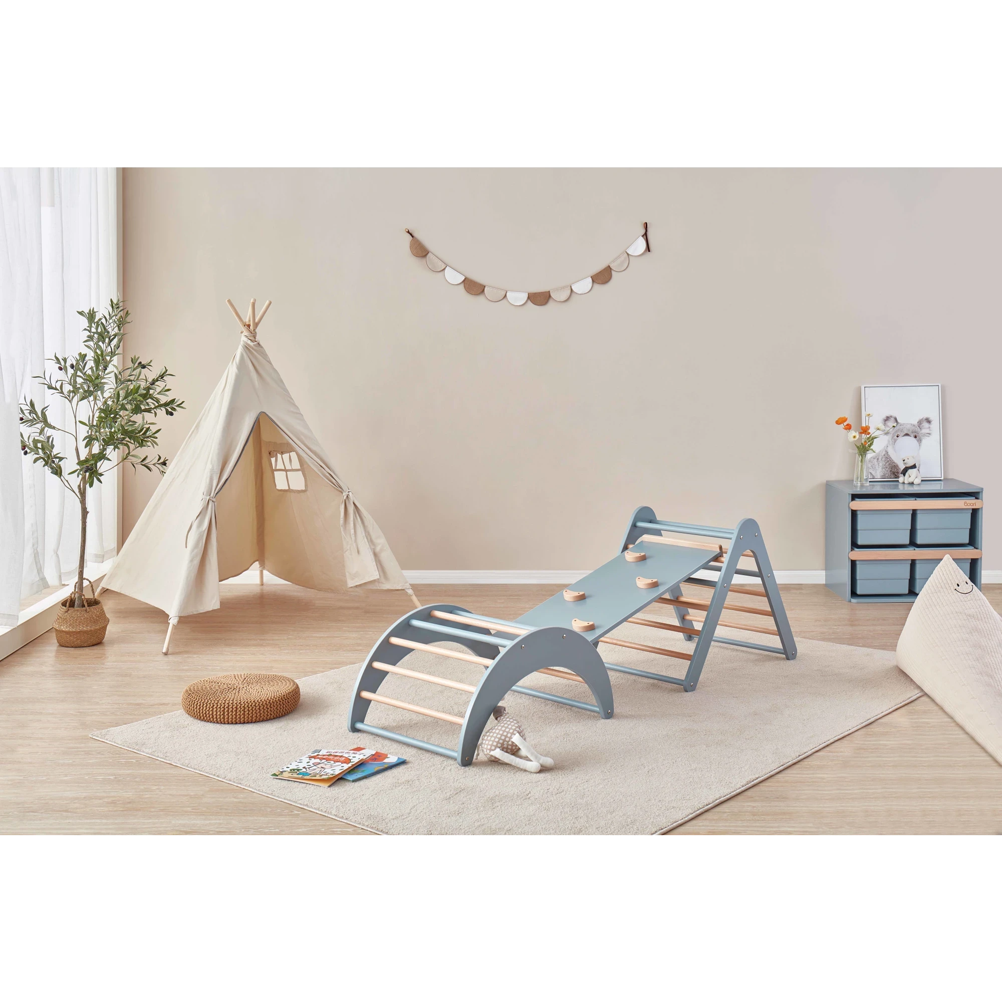 Boori Tidy Kids Climbing Board, Blueberry