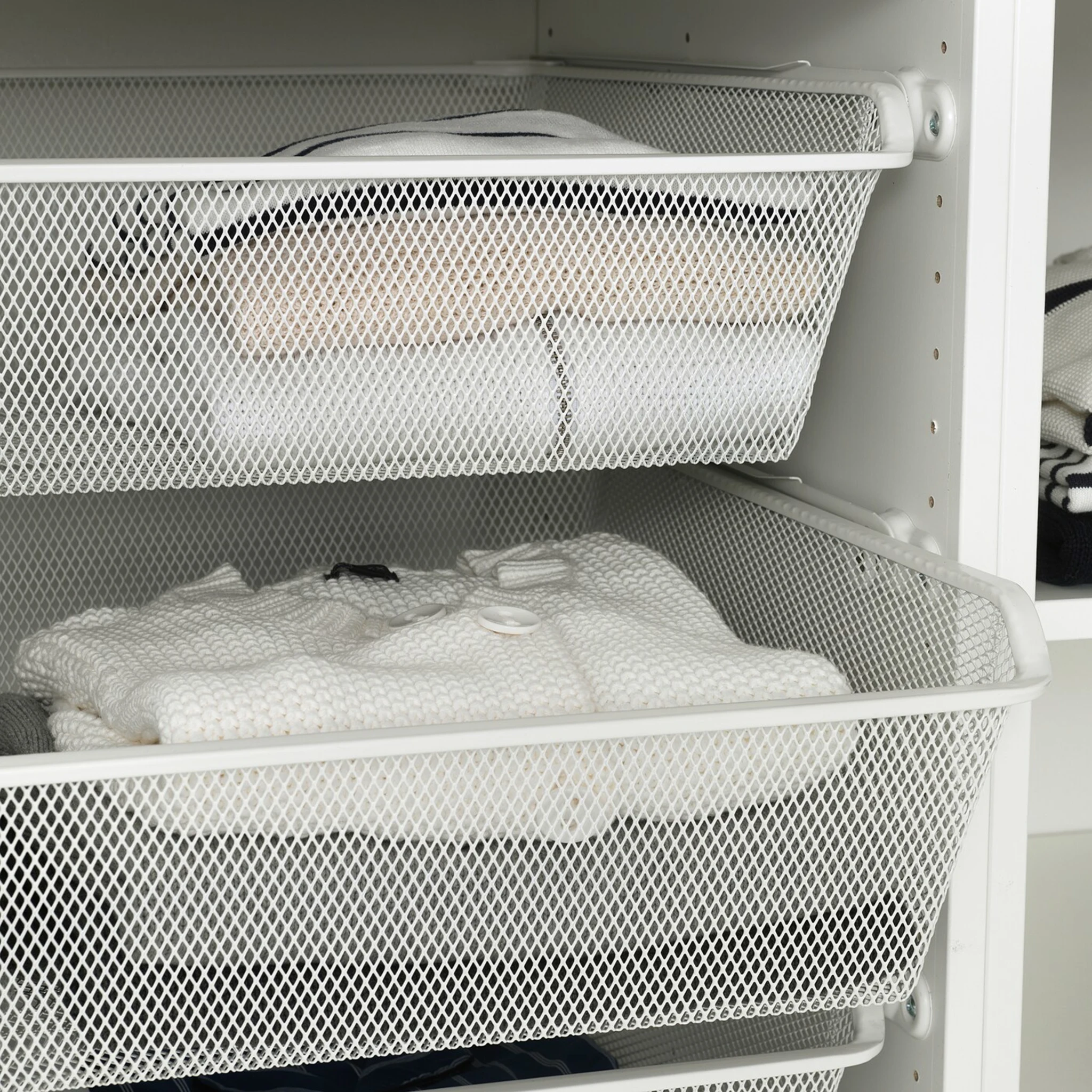 IKEA KOMPLEMENT Mesh basket 75x58cm White