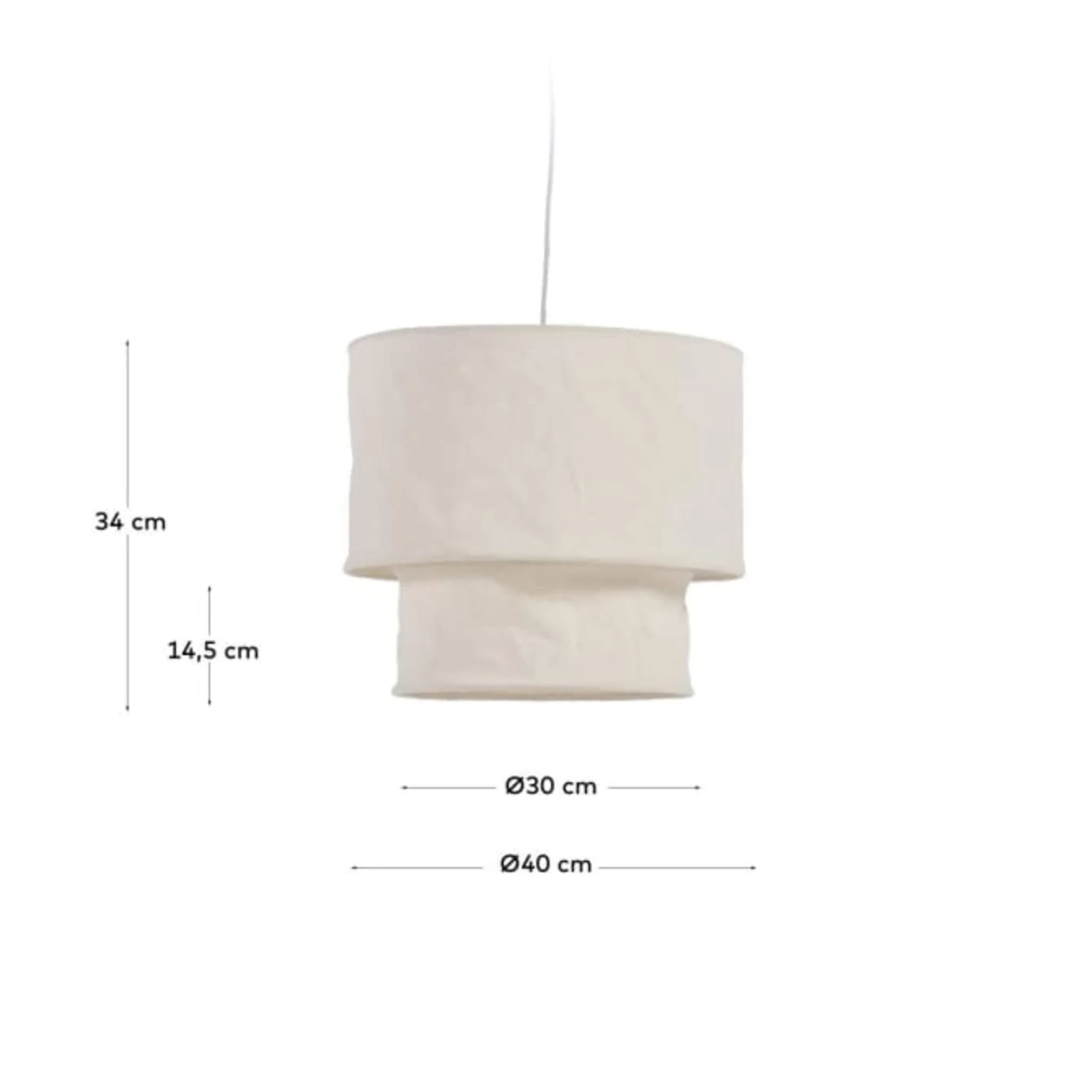 Kave Home Mariela Linen Pendant Light Shade