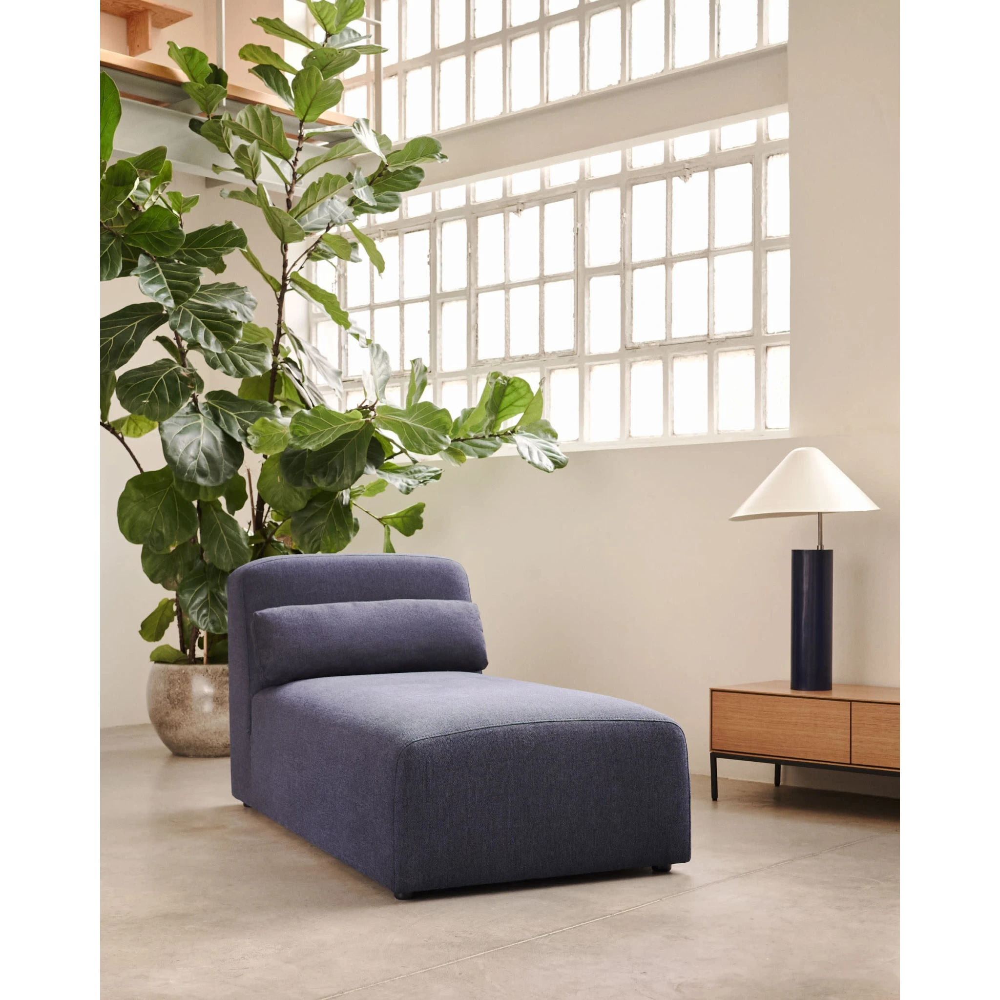 Kave Home Neom Modular Chaise Sofa, Blue
