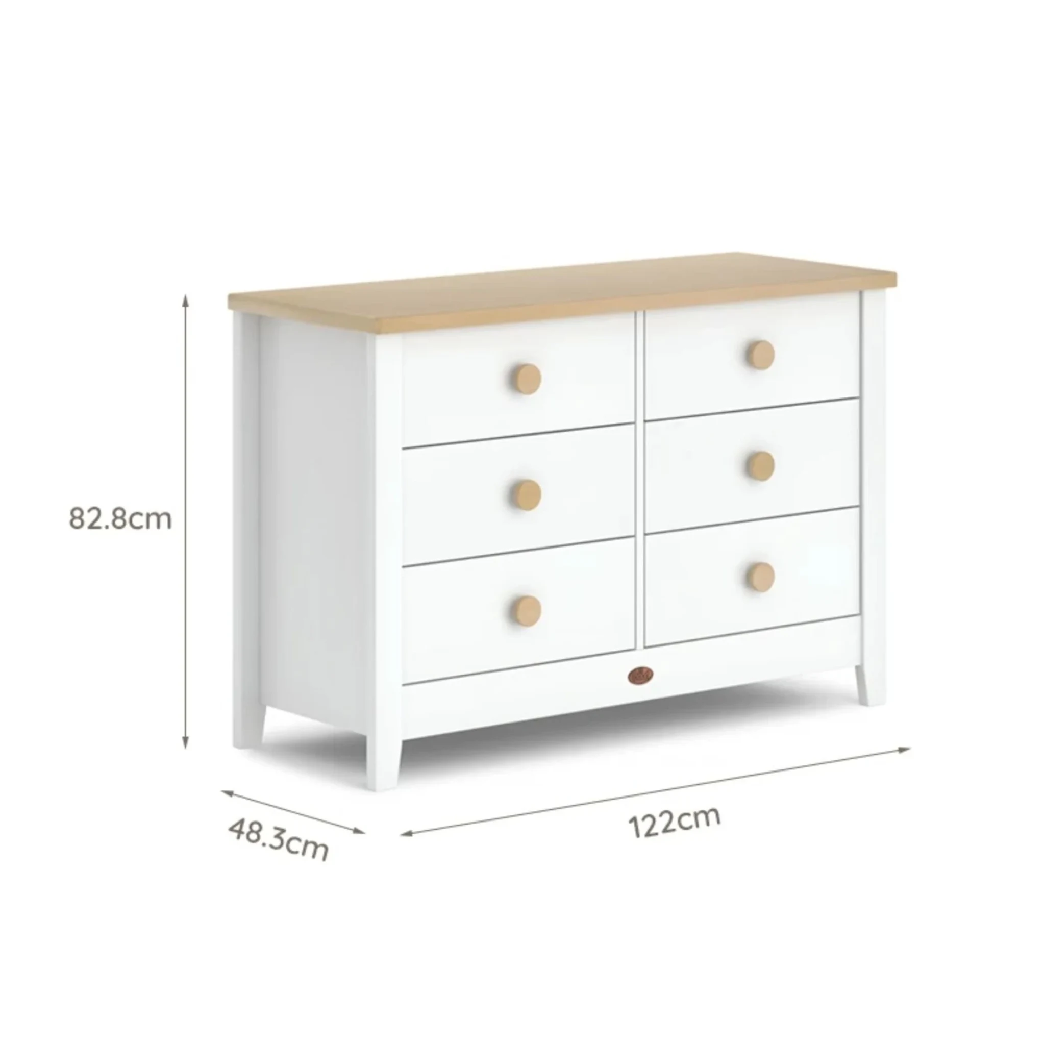 Boori Universal Kids 6 Drawer Chest V23, Barley