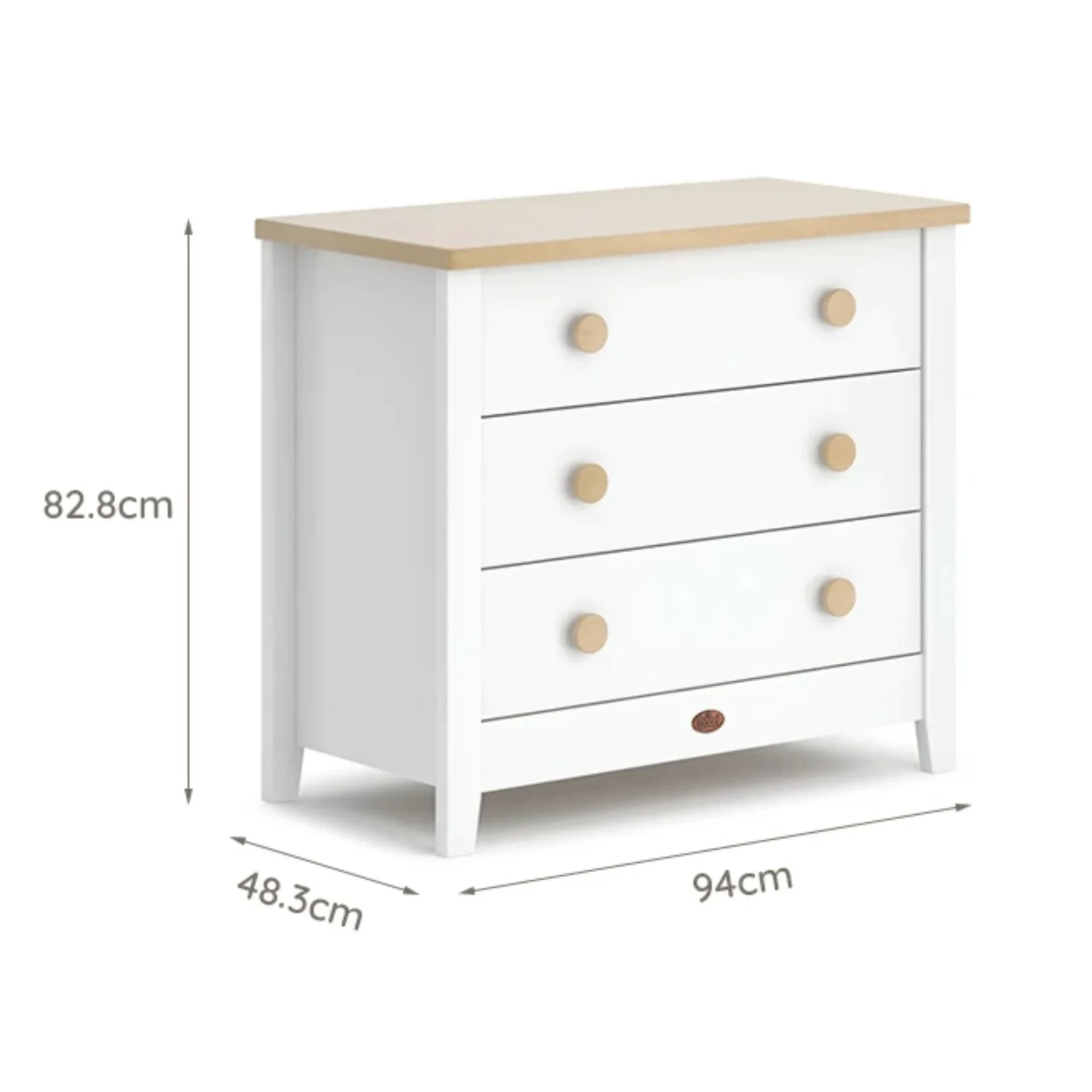 Boori Universal Kids 3 Drawer Chest V23, Barley