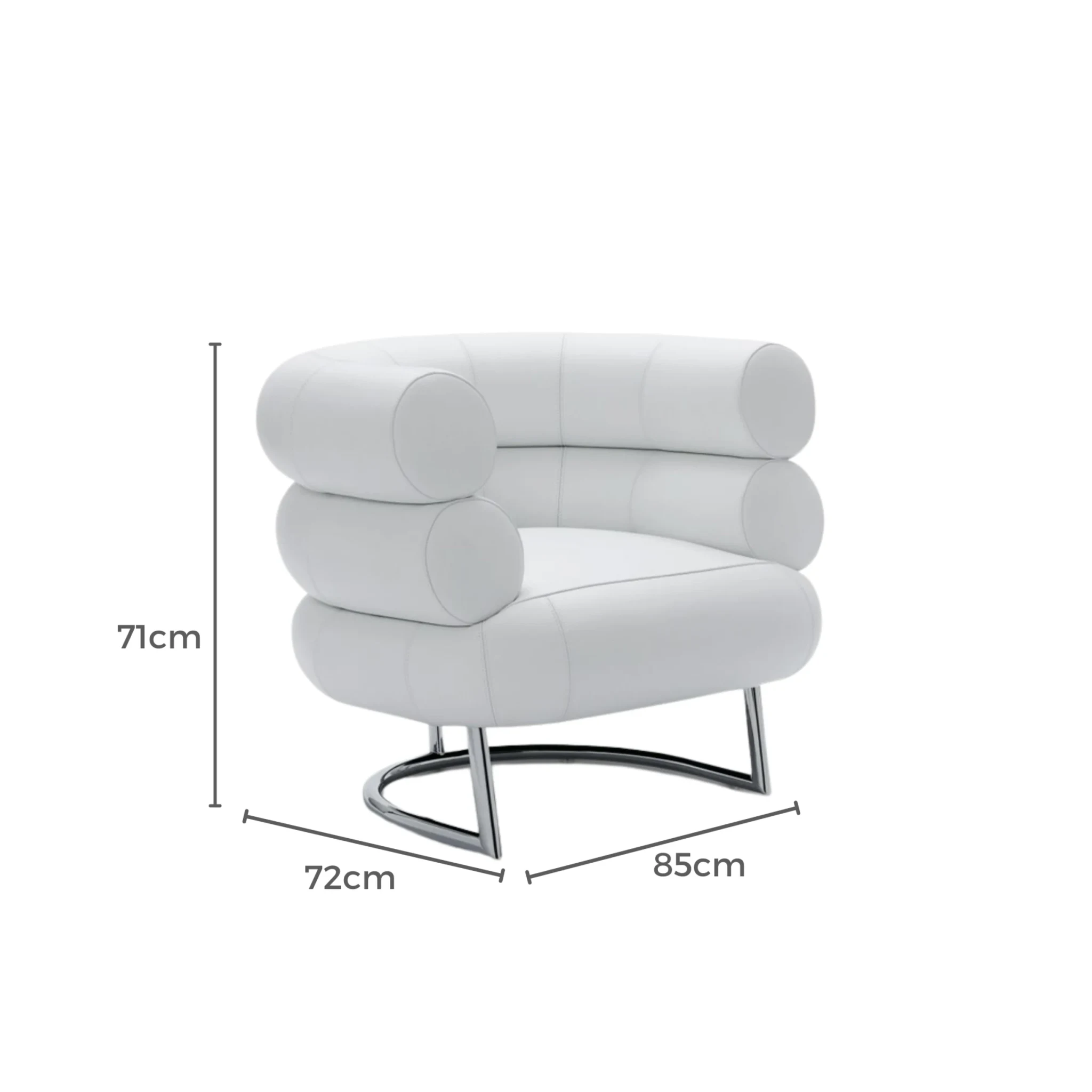 MODE Eileen Gray Bibendum Chair Replica, White