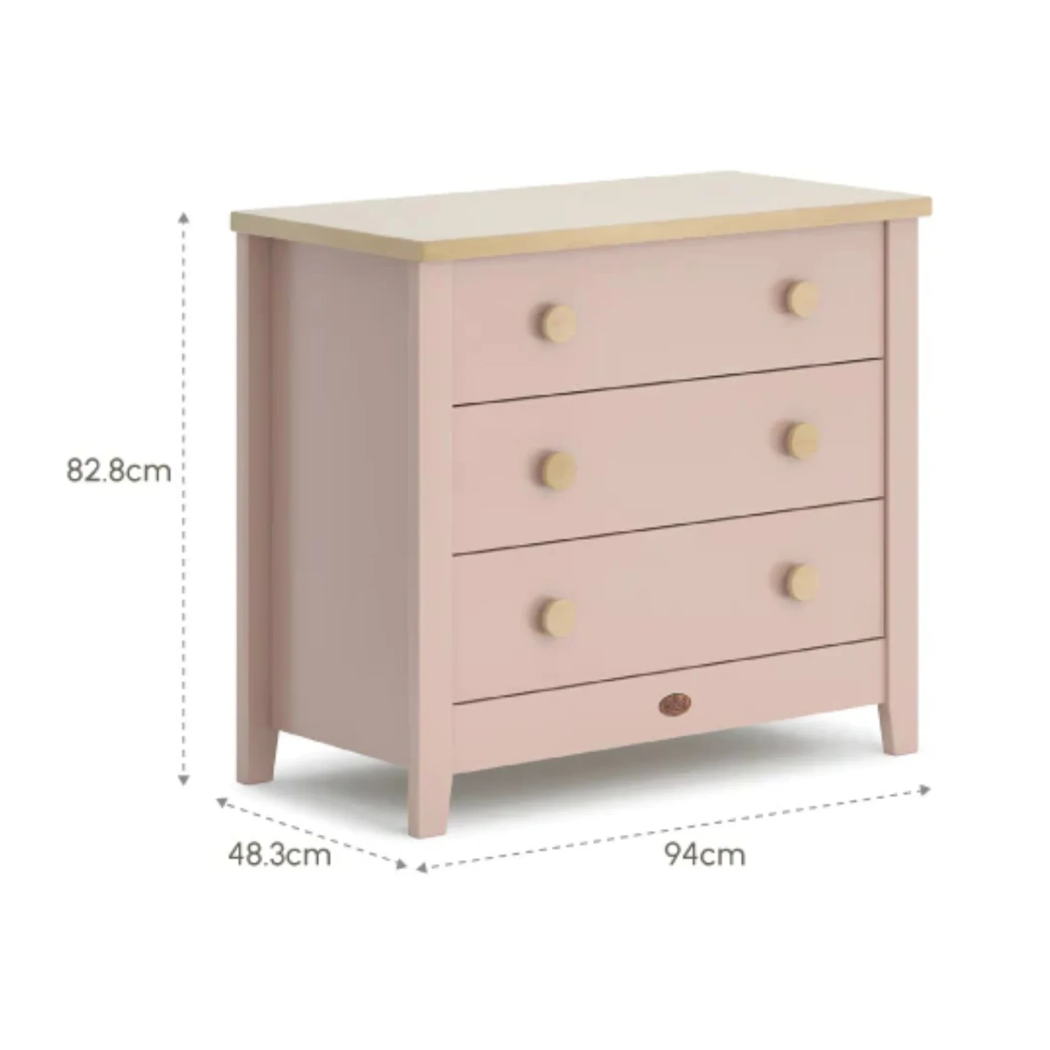 Boori Universal Kids 3 Drawer Chest V23, Cherry