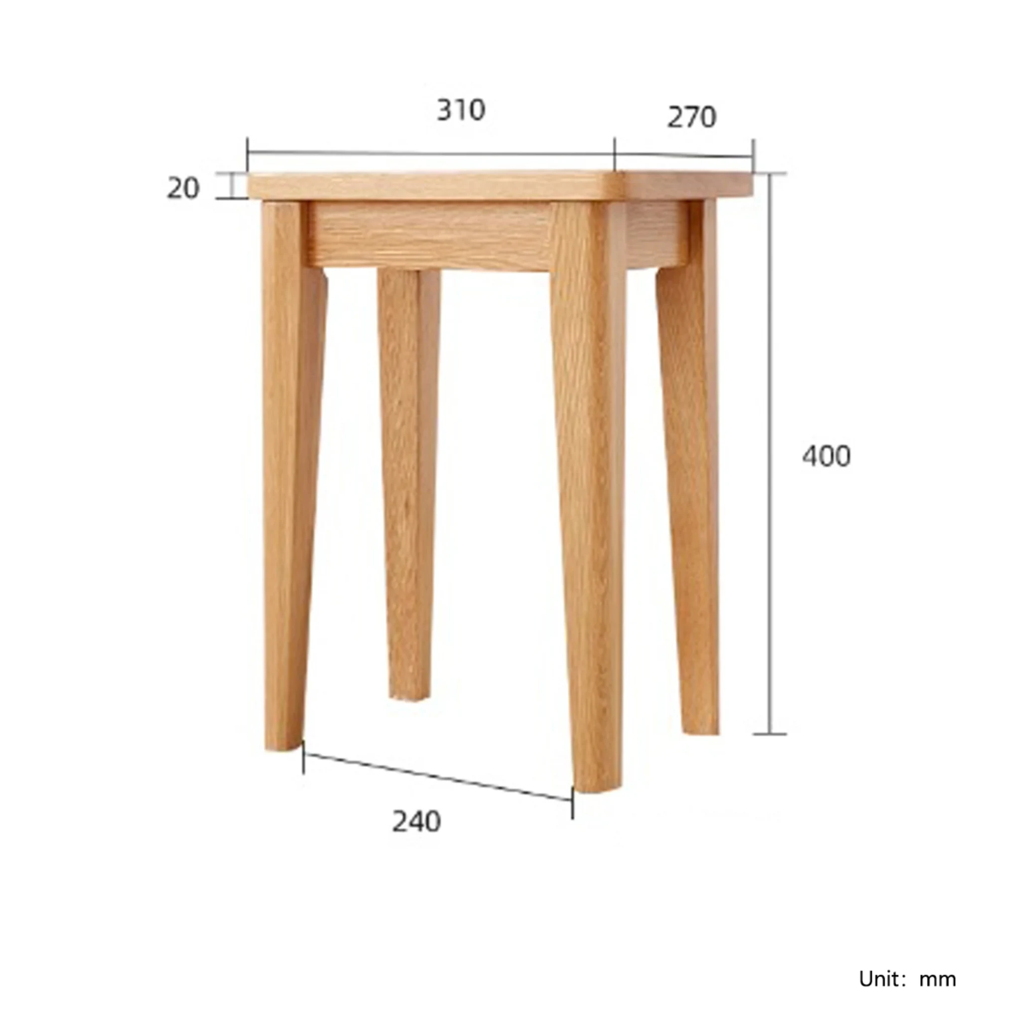 Solidwood Kano Stool