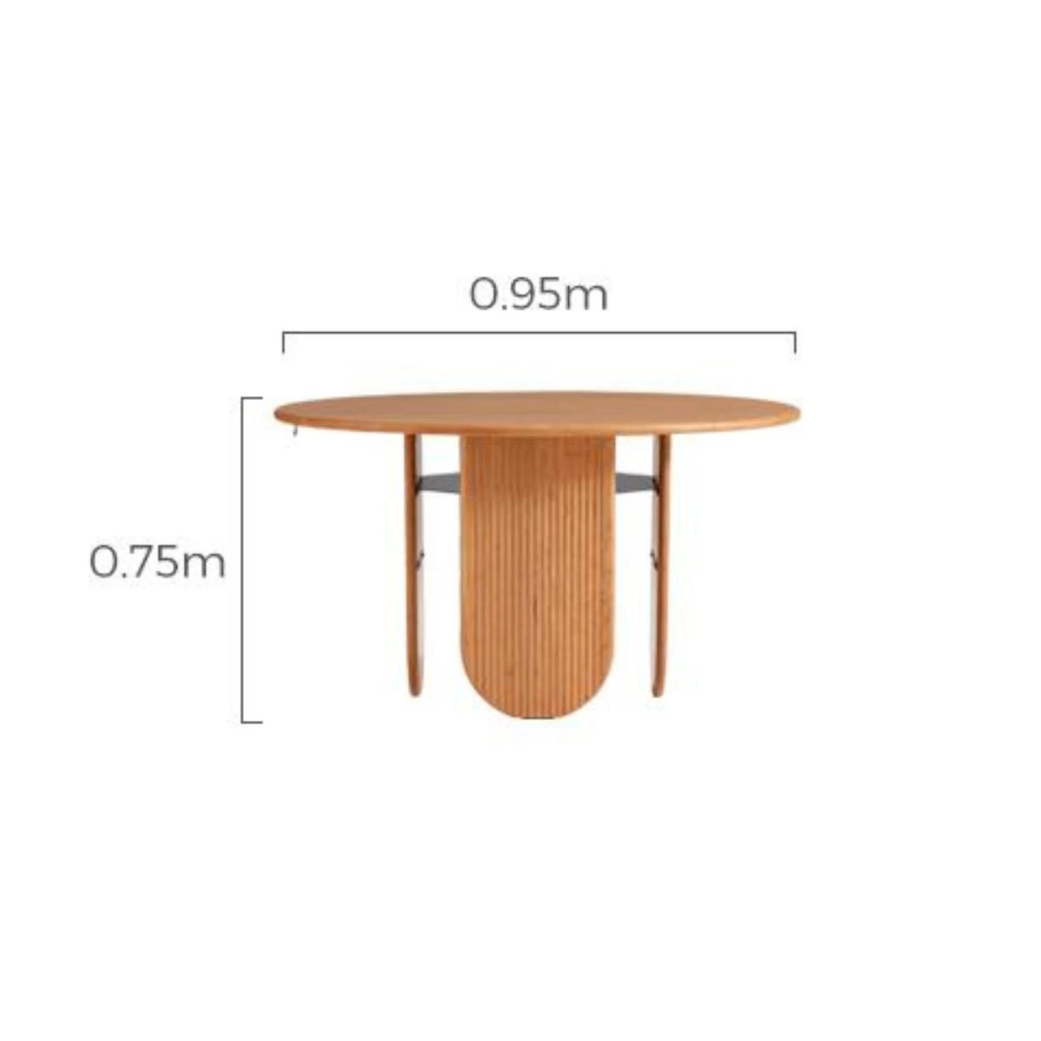 Linspire Harbor Solid Wood Dining Table 0.95m