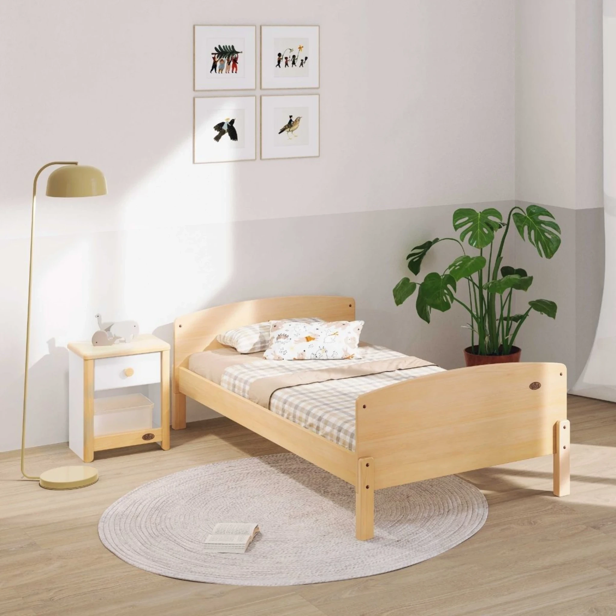 Boori Matilda Kids NZ Single Floor Bed, Almond