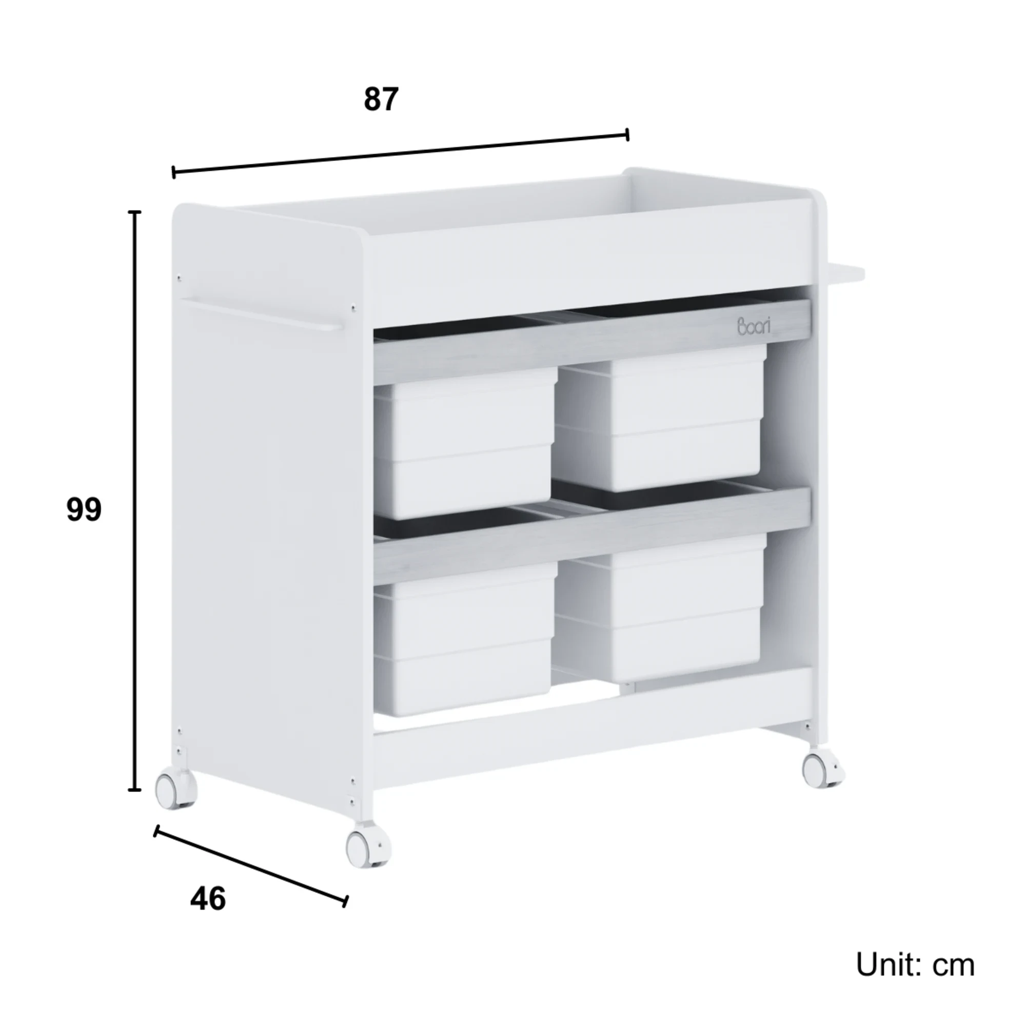 Boori Natty Kids Storage Changer, Barley