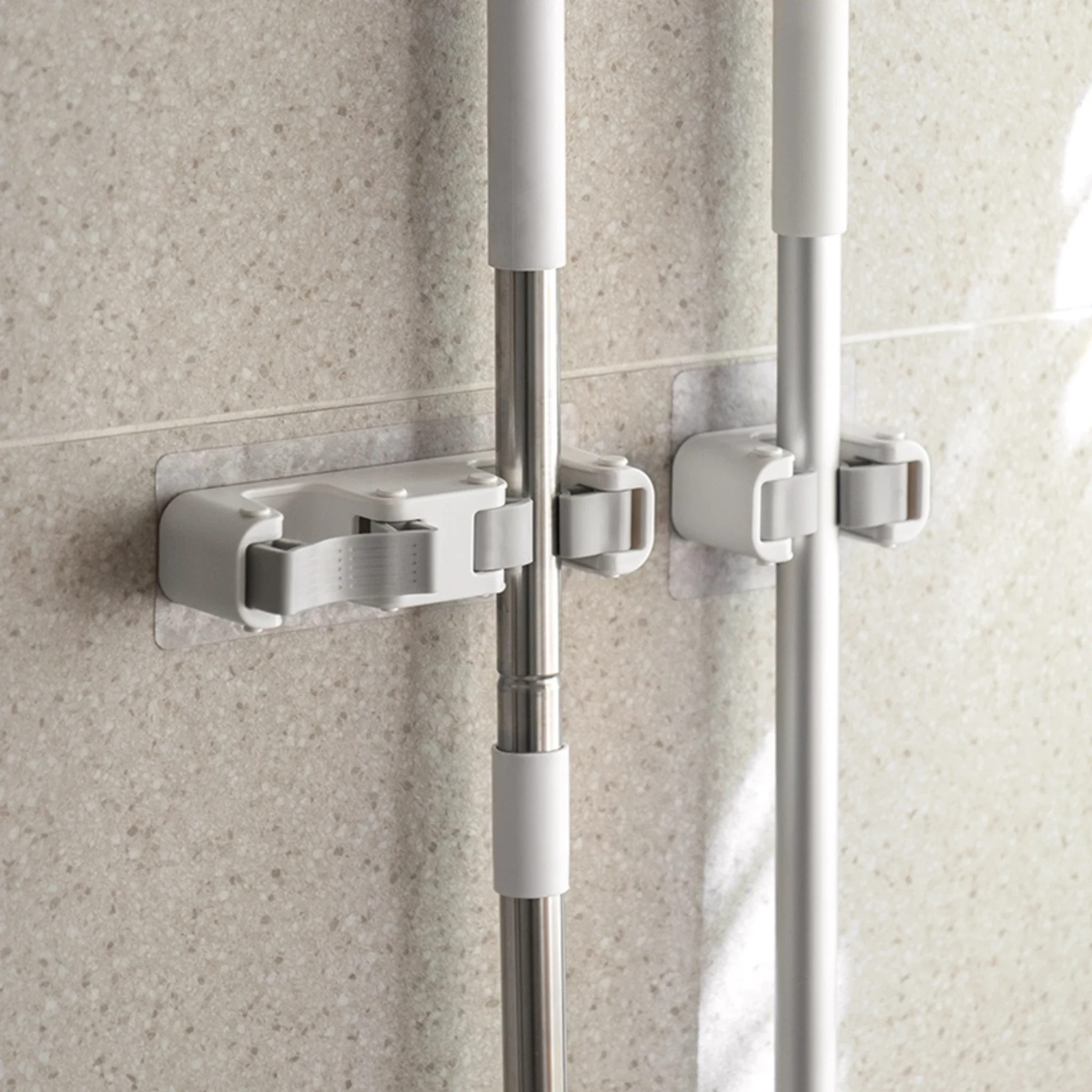 ZenLife Dale Mop Holder, Double, 17x3.8x4.5cm