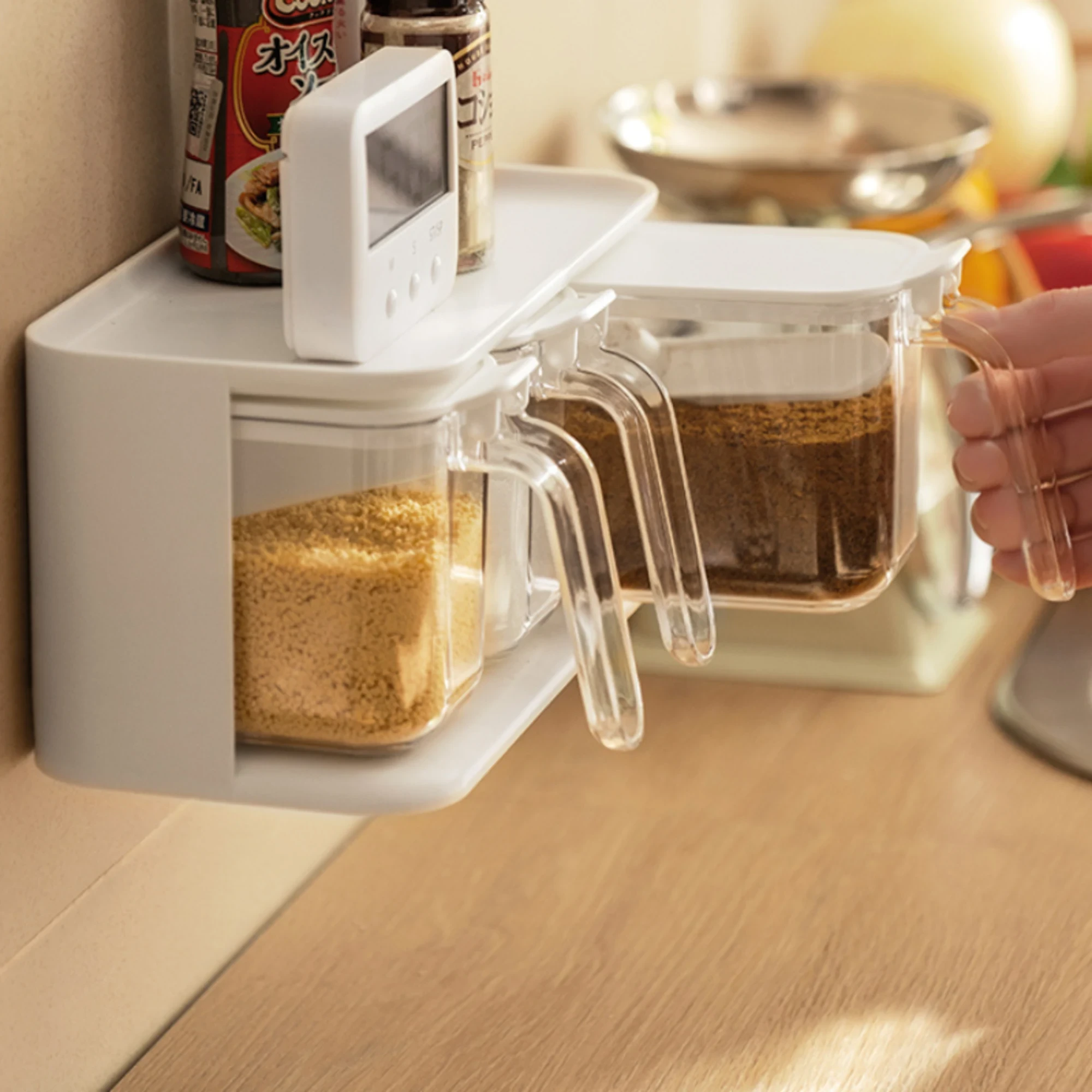 ZenLife Glen Multi-Functional Seasoning Containers with Stand