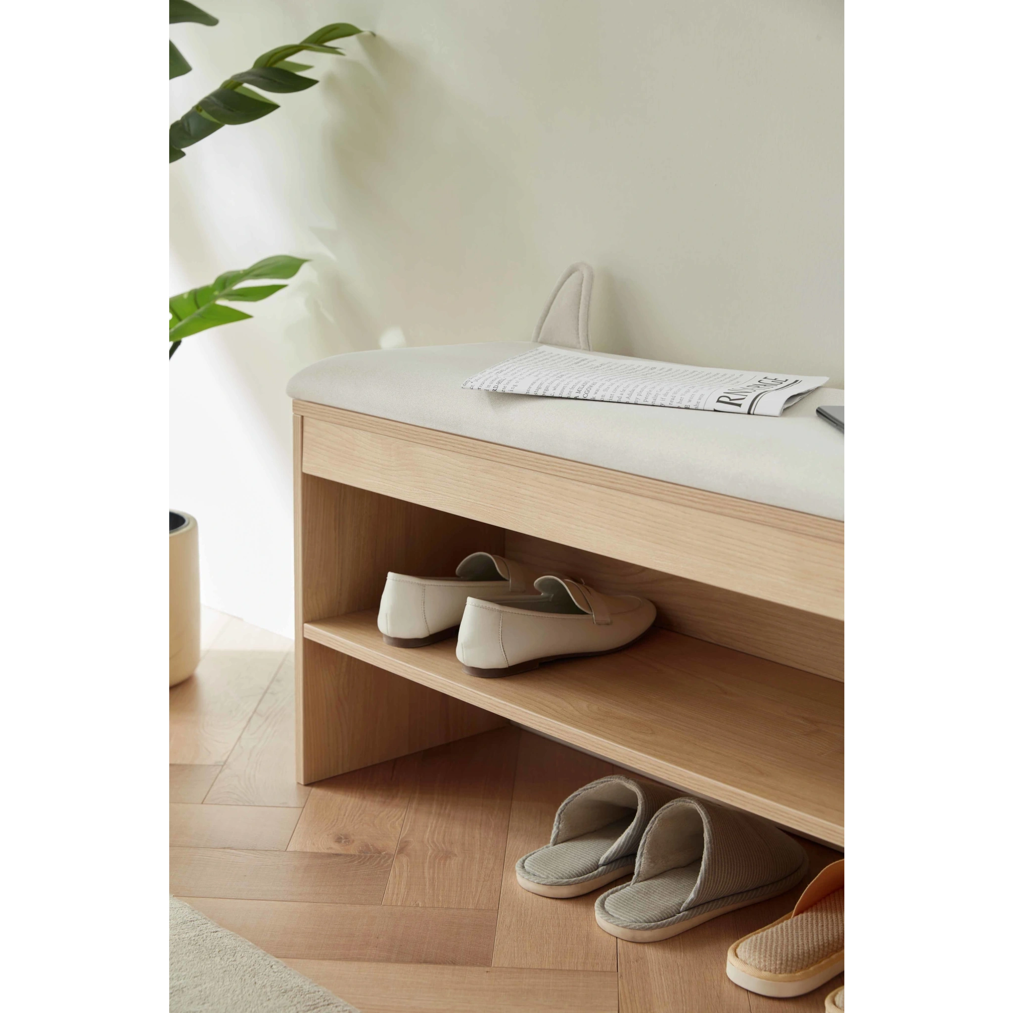 Linspire Miro Shoe Beech 80cm, Natural Wood