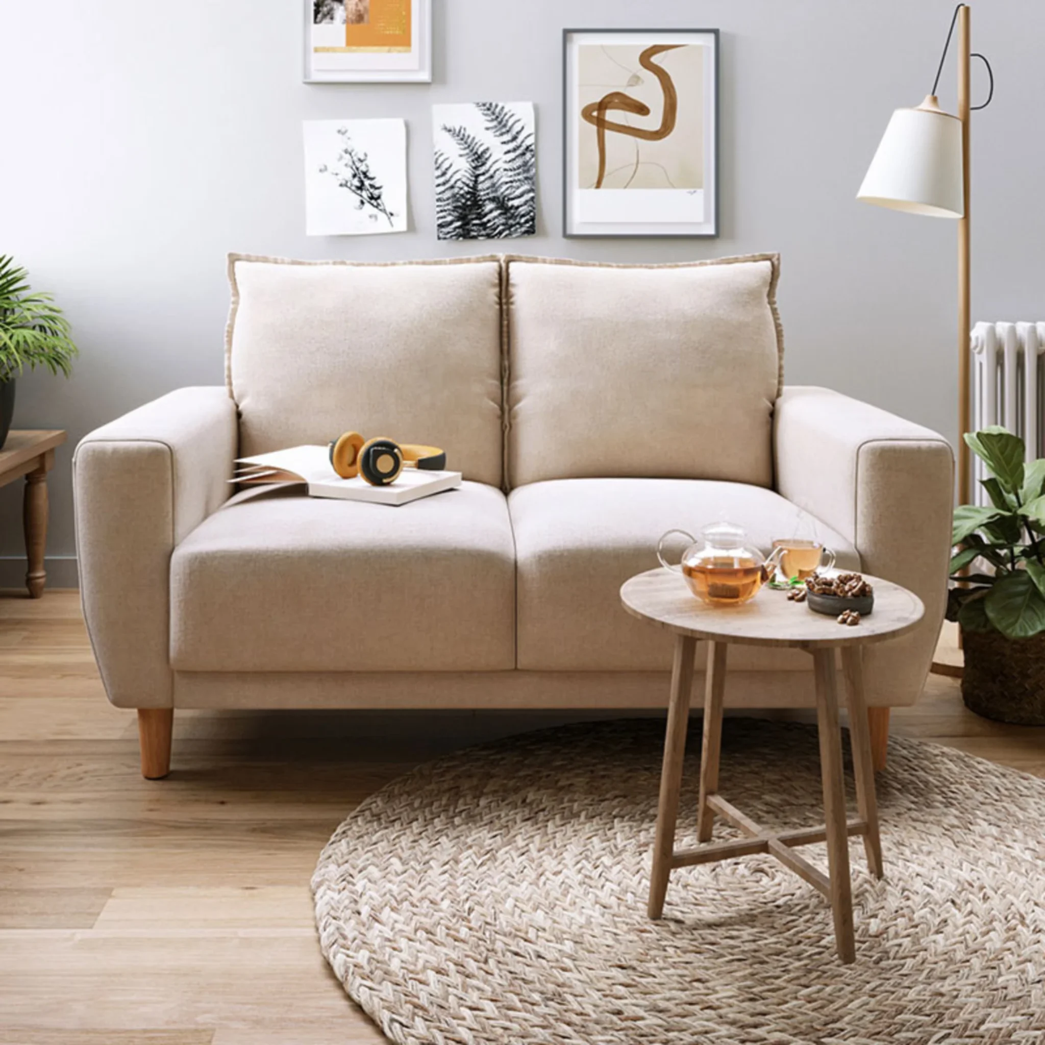 Linspire Essence Loveseat, Beige