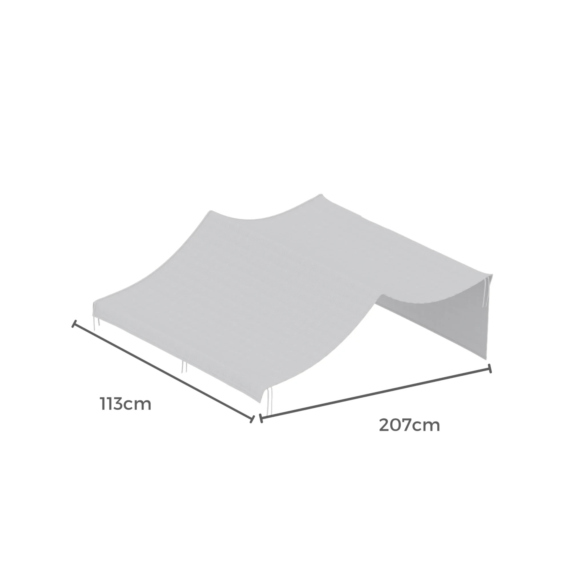 Boori Treehouse Kids Loft/Bunk Bed Tent Canopy, Warm Grey