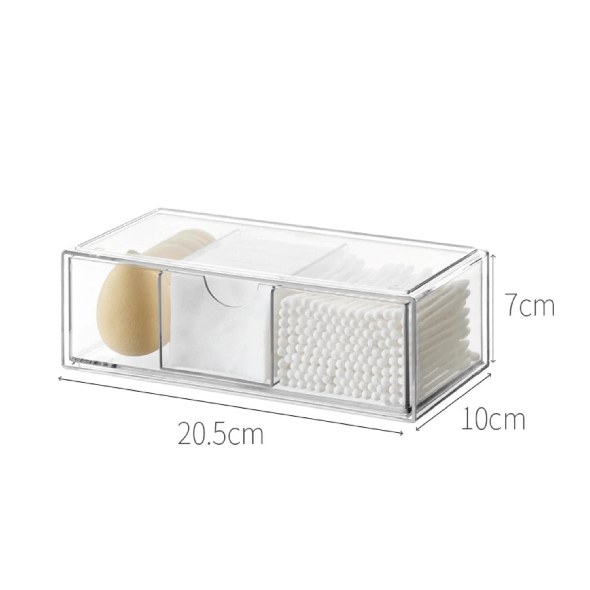 Zenlife Ridge Pull-Out Storage Box, with Multi Compartments