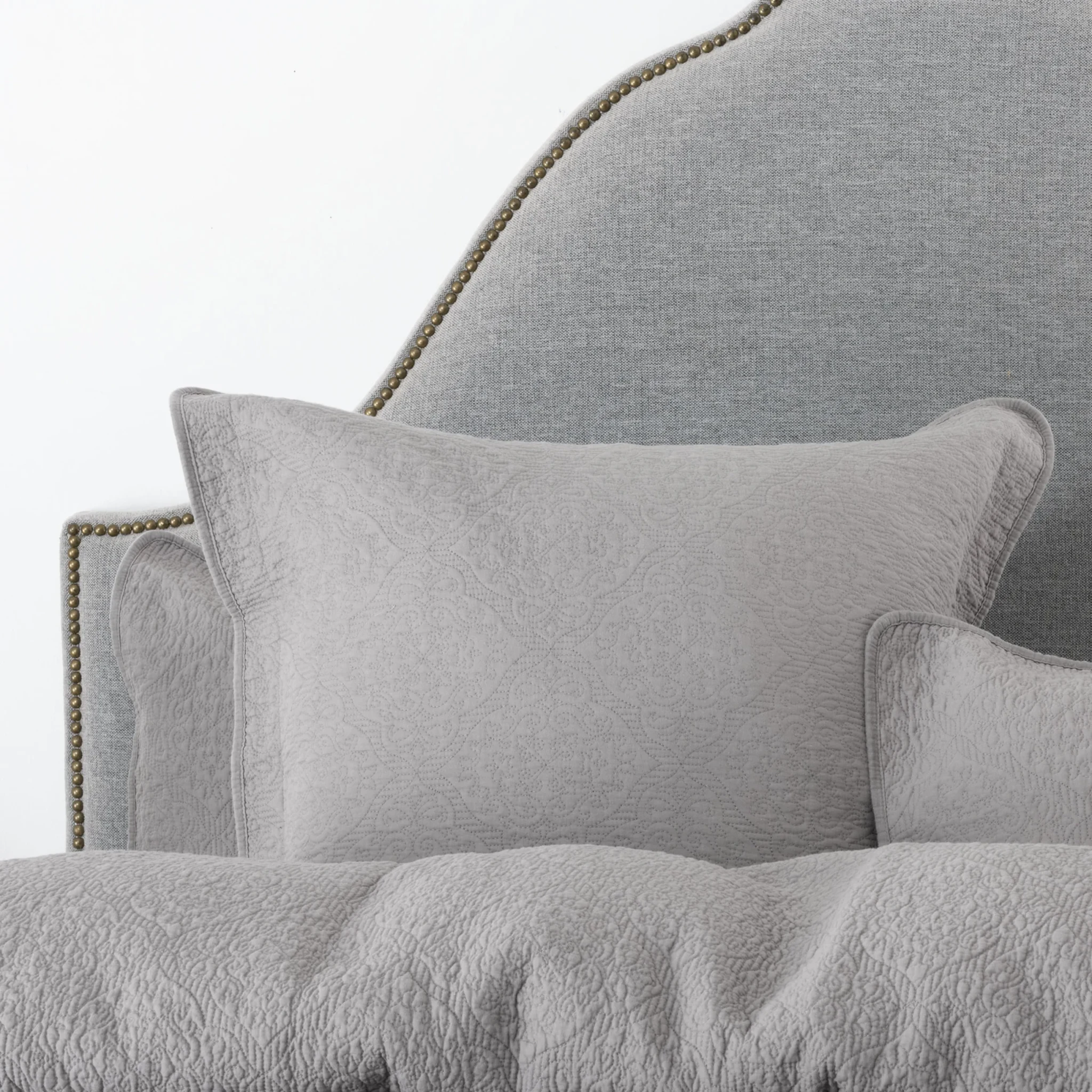 SAVONA Lilou European Pillowcase, Grey