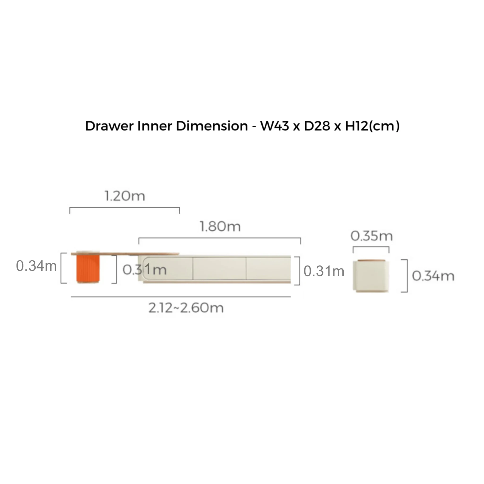 Linspire Glimmer Adjustable Sintered Stone Table Top Entertainment Unit