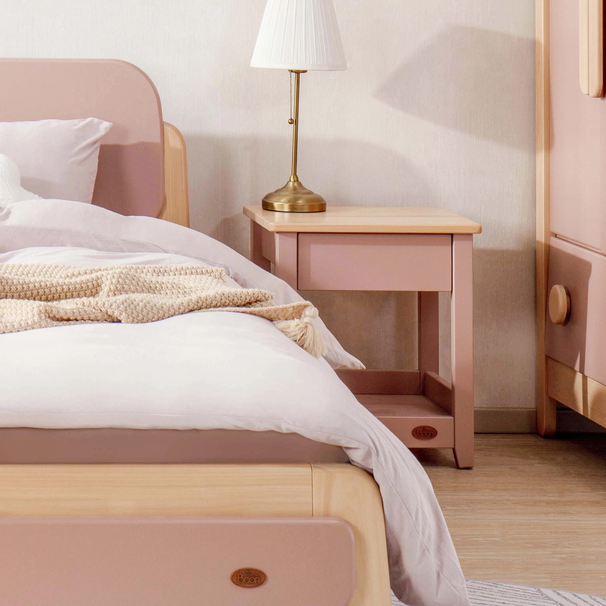 Boori Linear Kids Bedside Table, Cherry