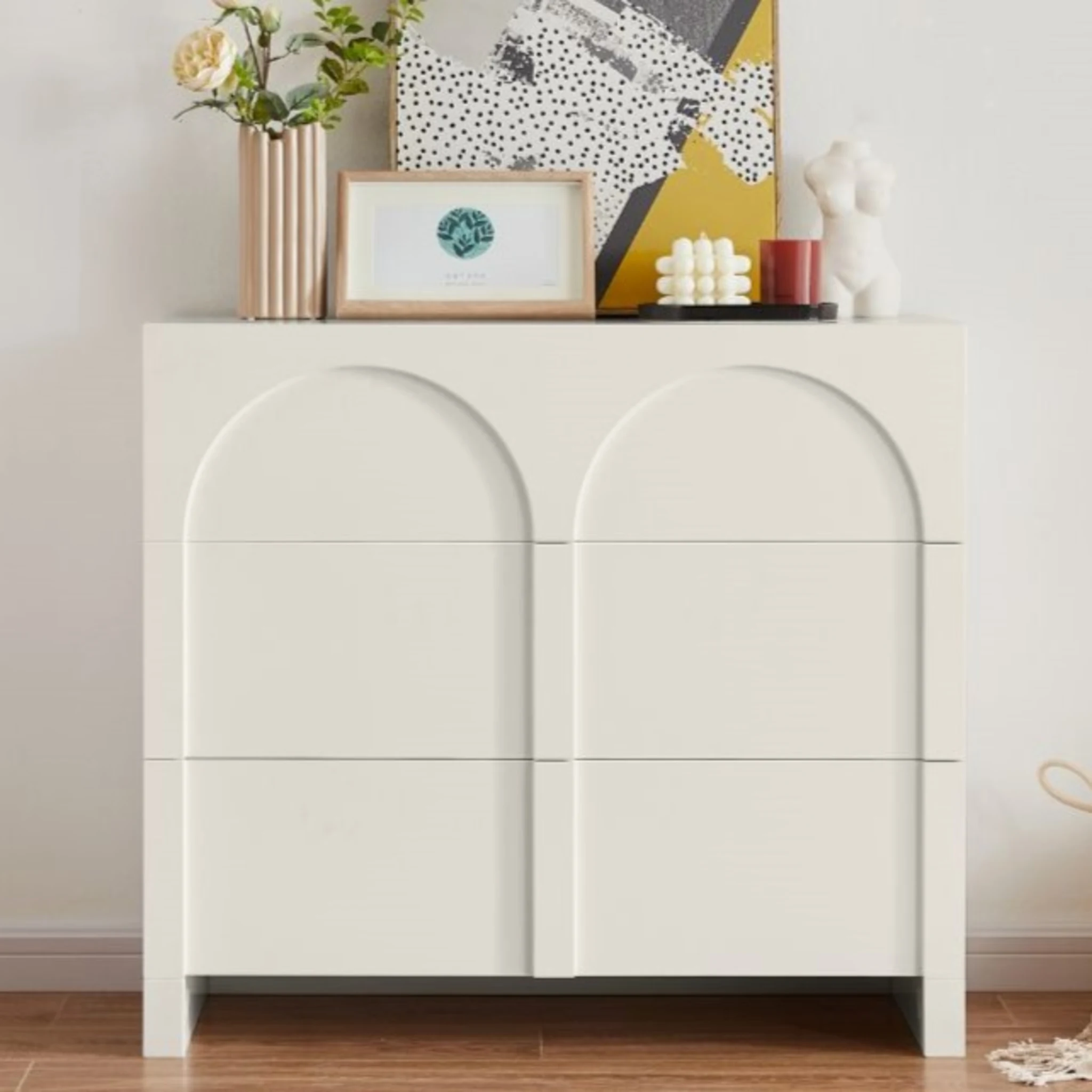 Lifely Arch Sideboard with 3 Drawers