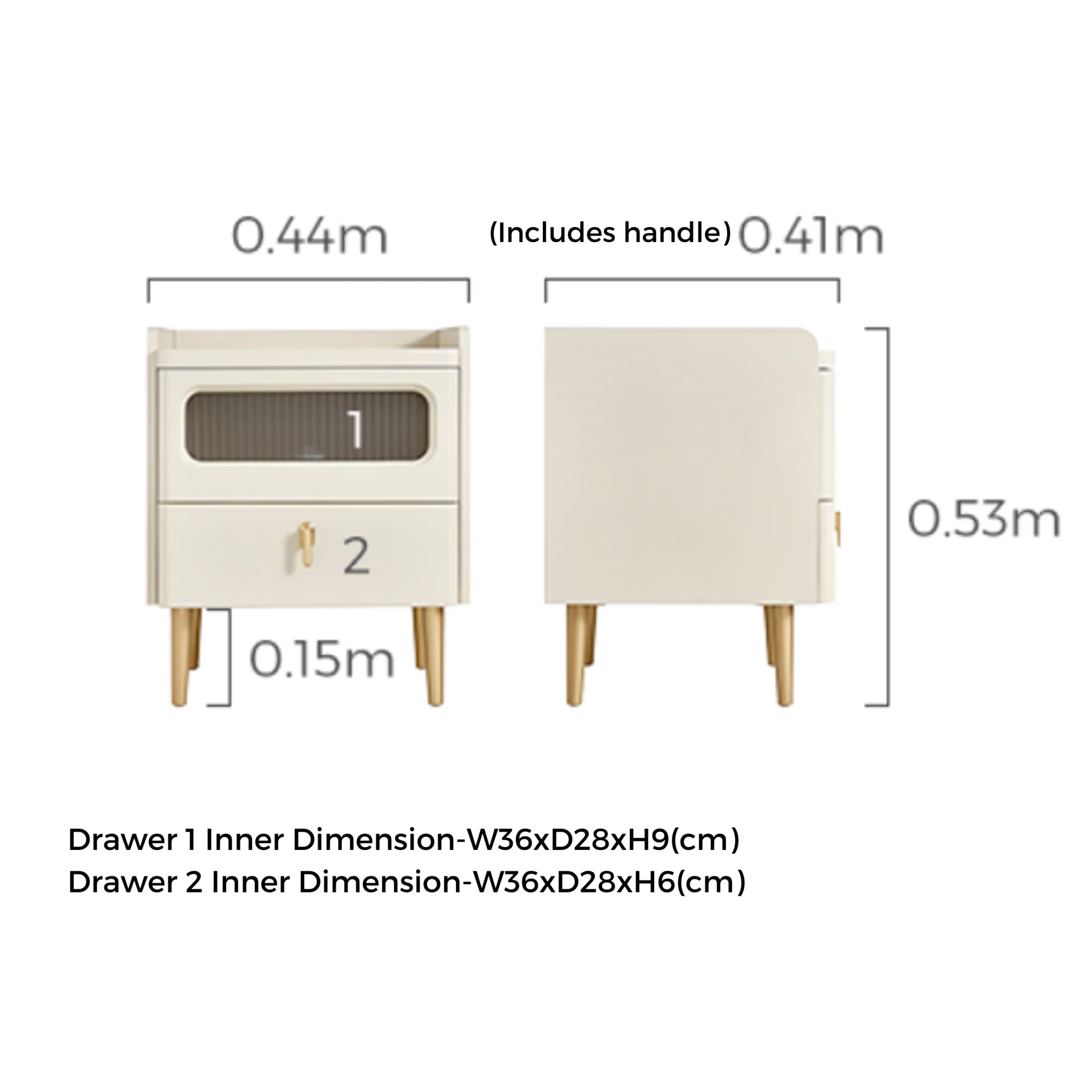 Linspire Haven Bedside Table