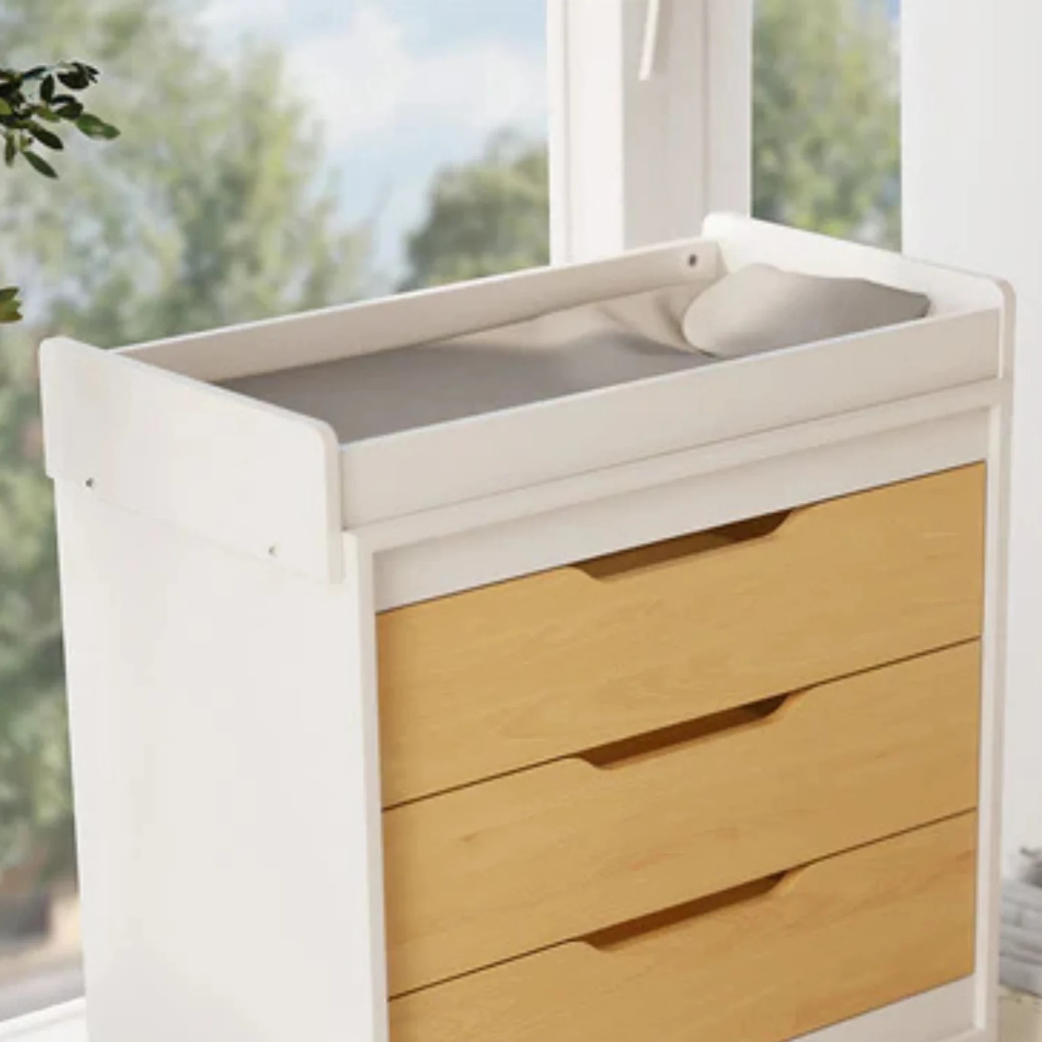Boori Perla Kids 3 Drawer Chest + Change Tray