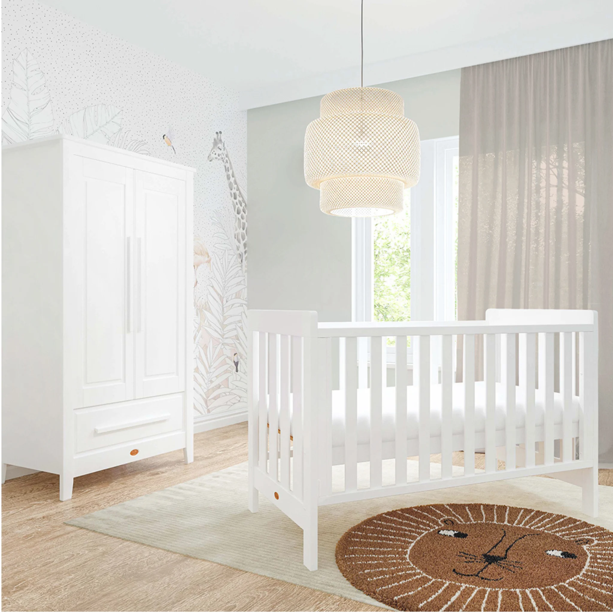 Boori Daintree Kids Baby Cot, Barley White