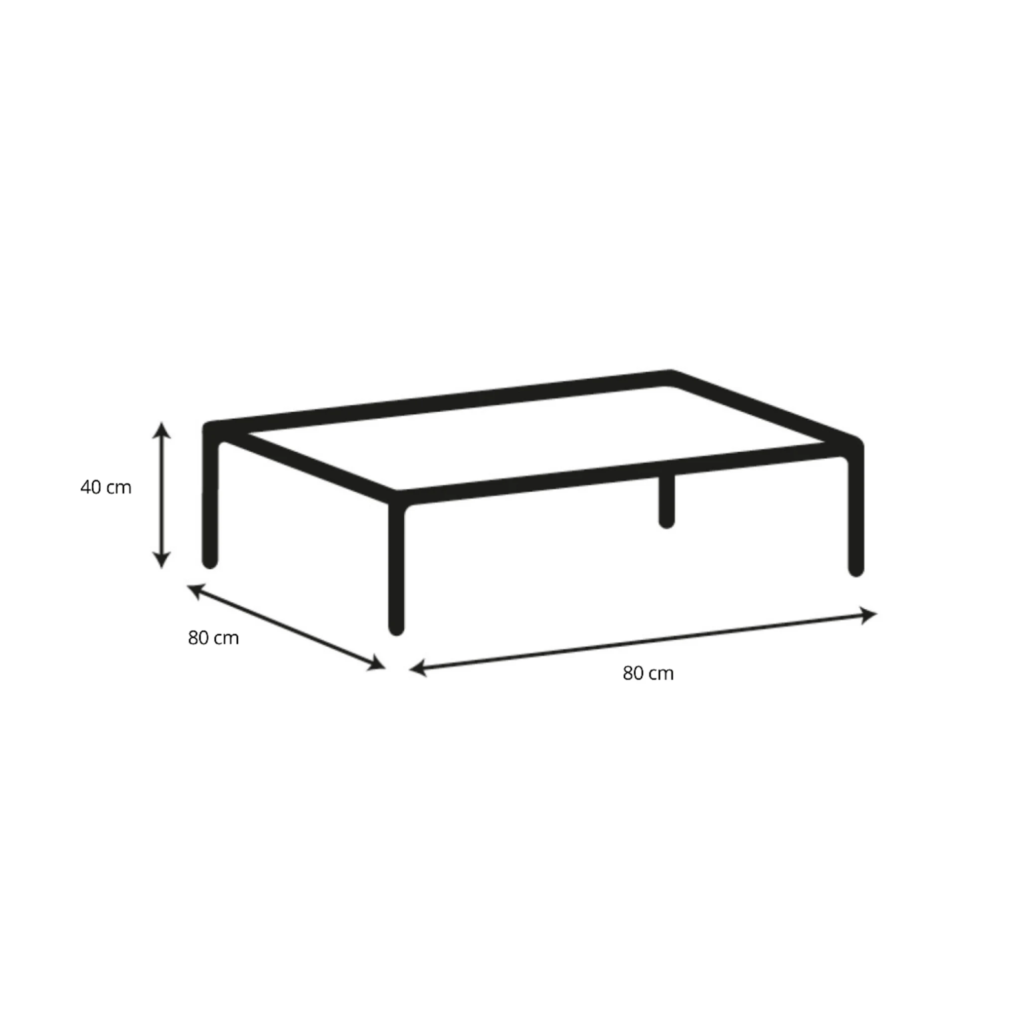 Hjem Design Wilton Square Coffee Table with Drawers