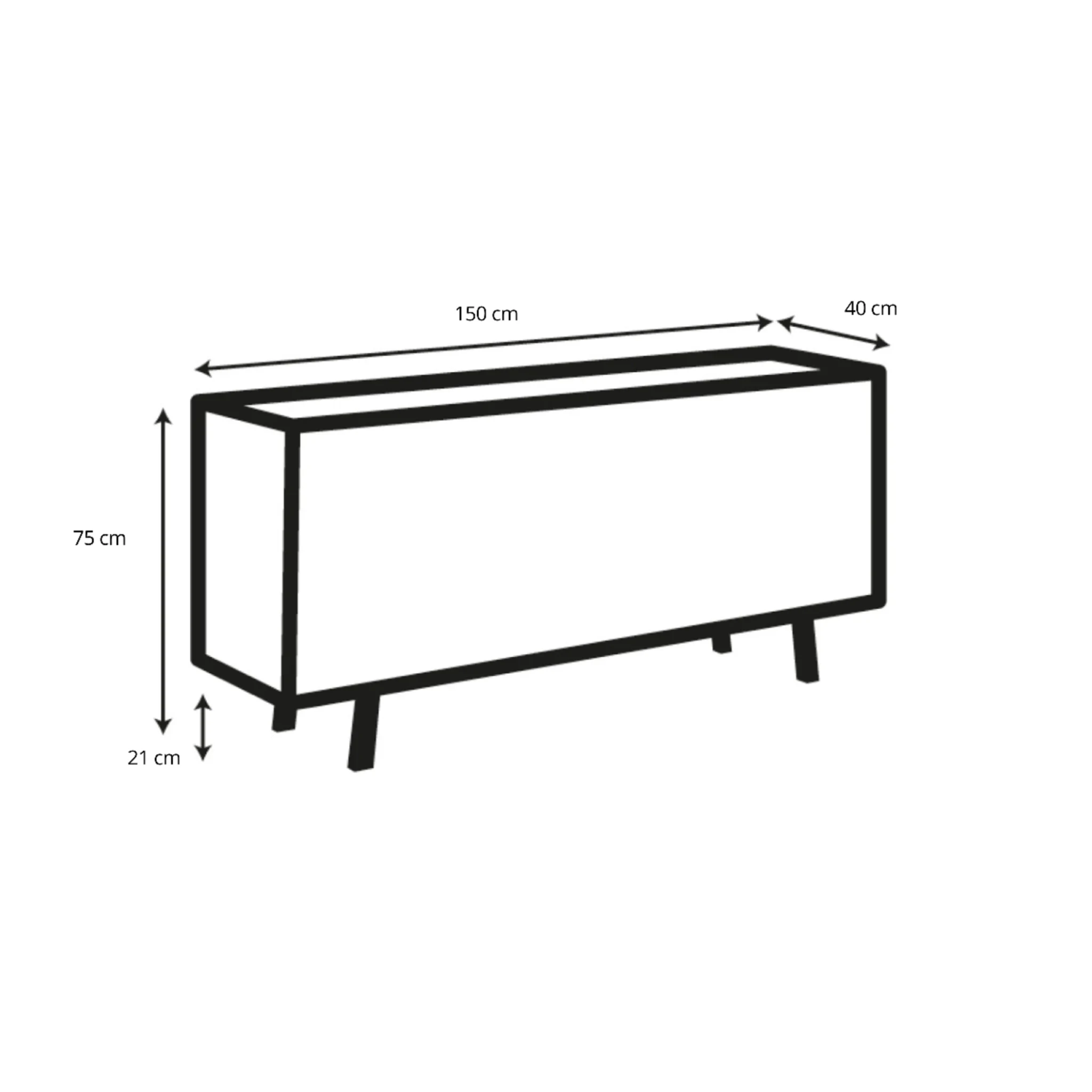 Hjem Design Yuron Sideboard