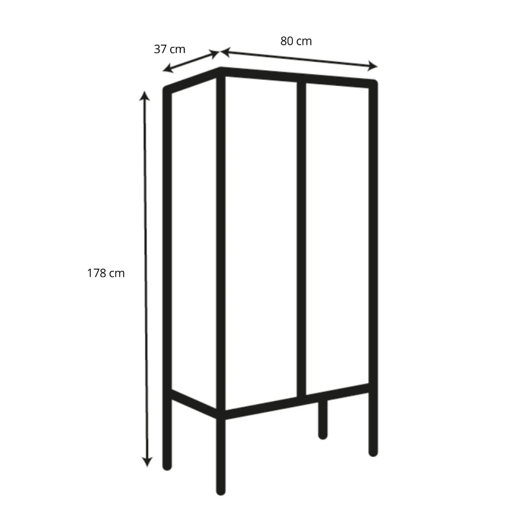 Hjem Design Yuron Display Cabinet